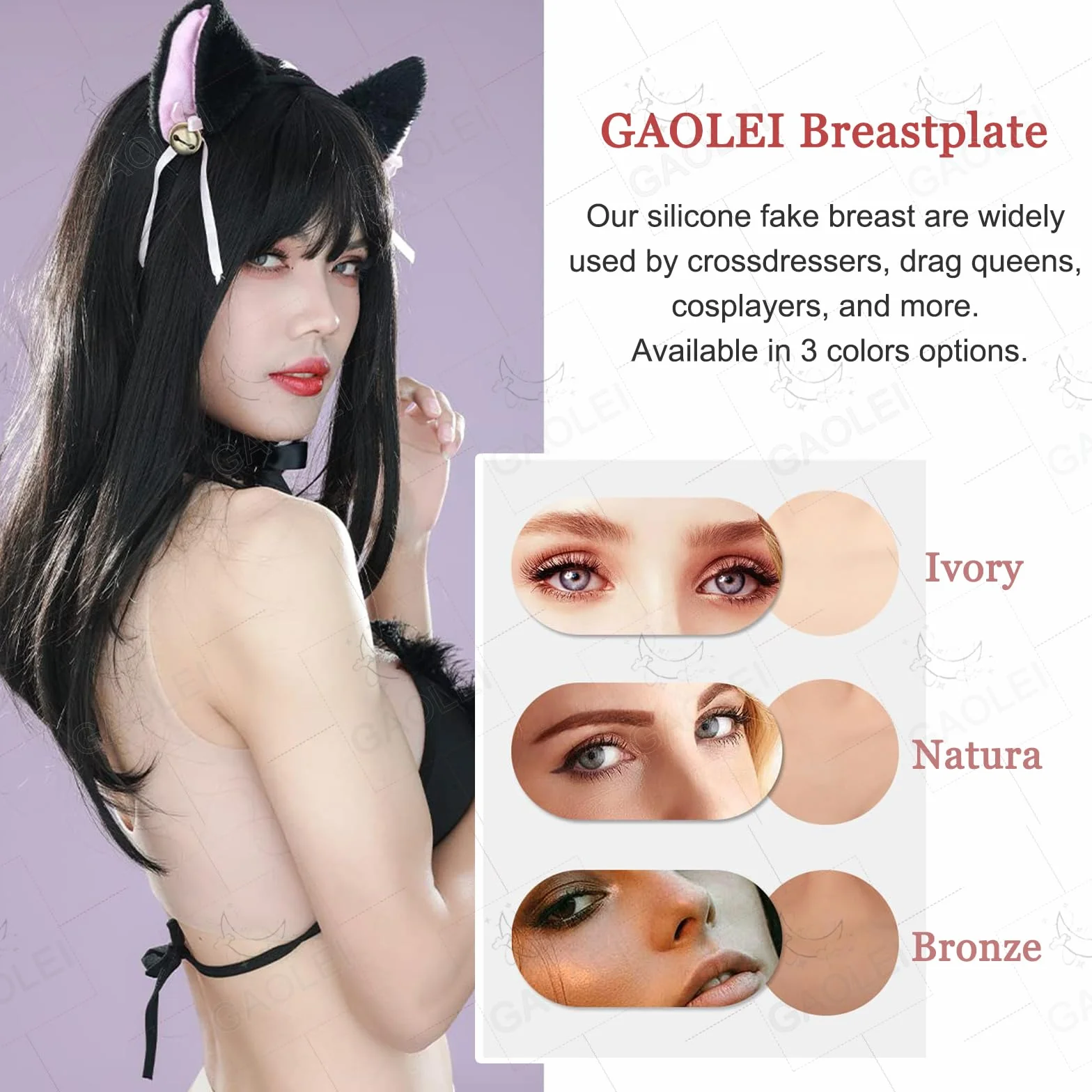 Adima Silikonowe fałszywe Niski dekolt Wycięcie z tyłu B-G Cup Breast Forms Enhancer dla crossdresserów Transgenderowa mastektomia