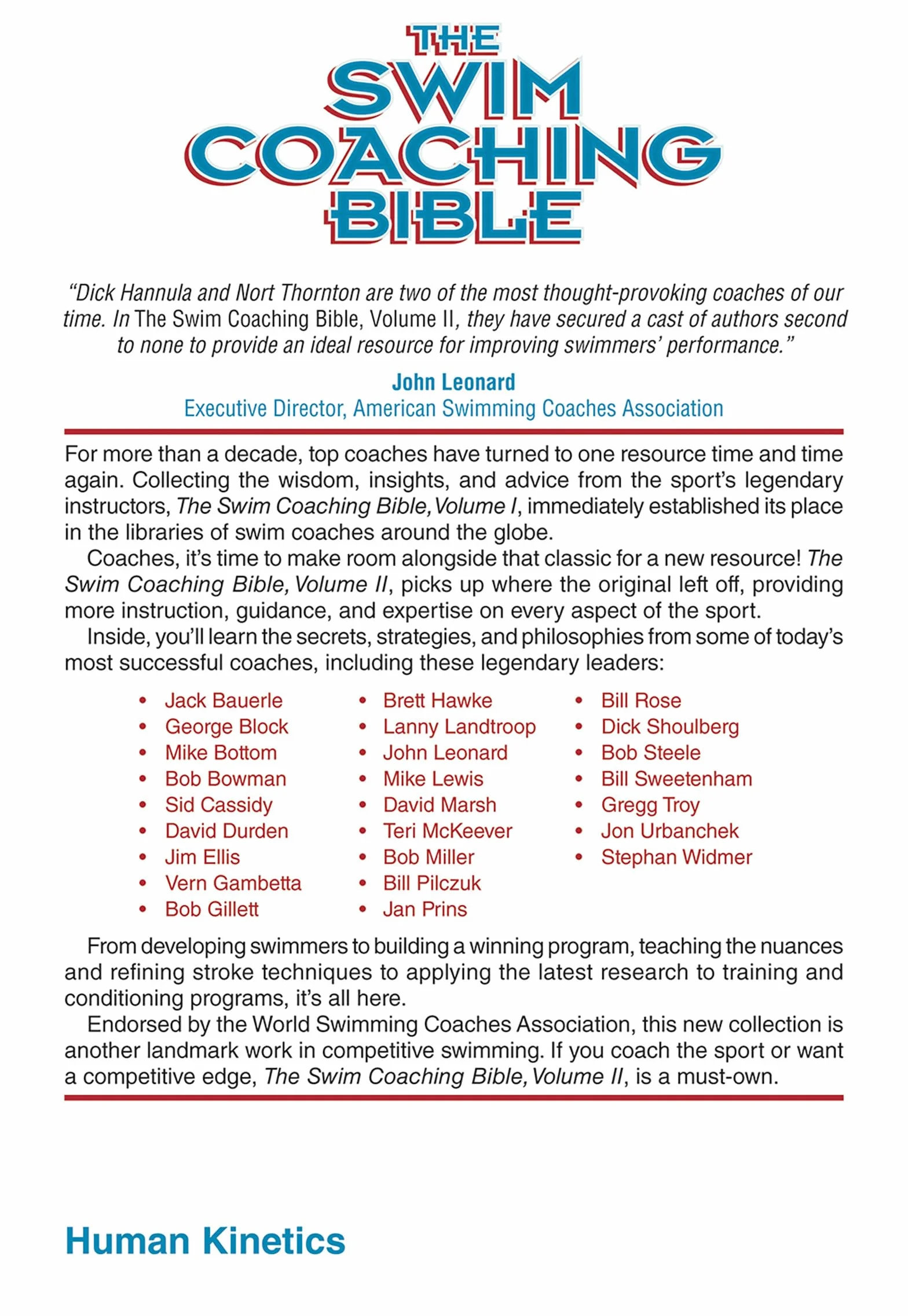 The Swim Coaching Bible, Volume II: 2