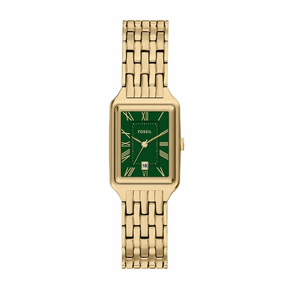 Fossil Raquel ES5452 damski zegarek ze stali nierdzewnej w kolorze złotym, 23 mm