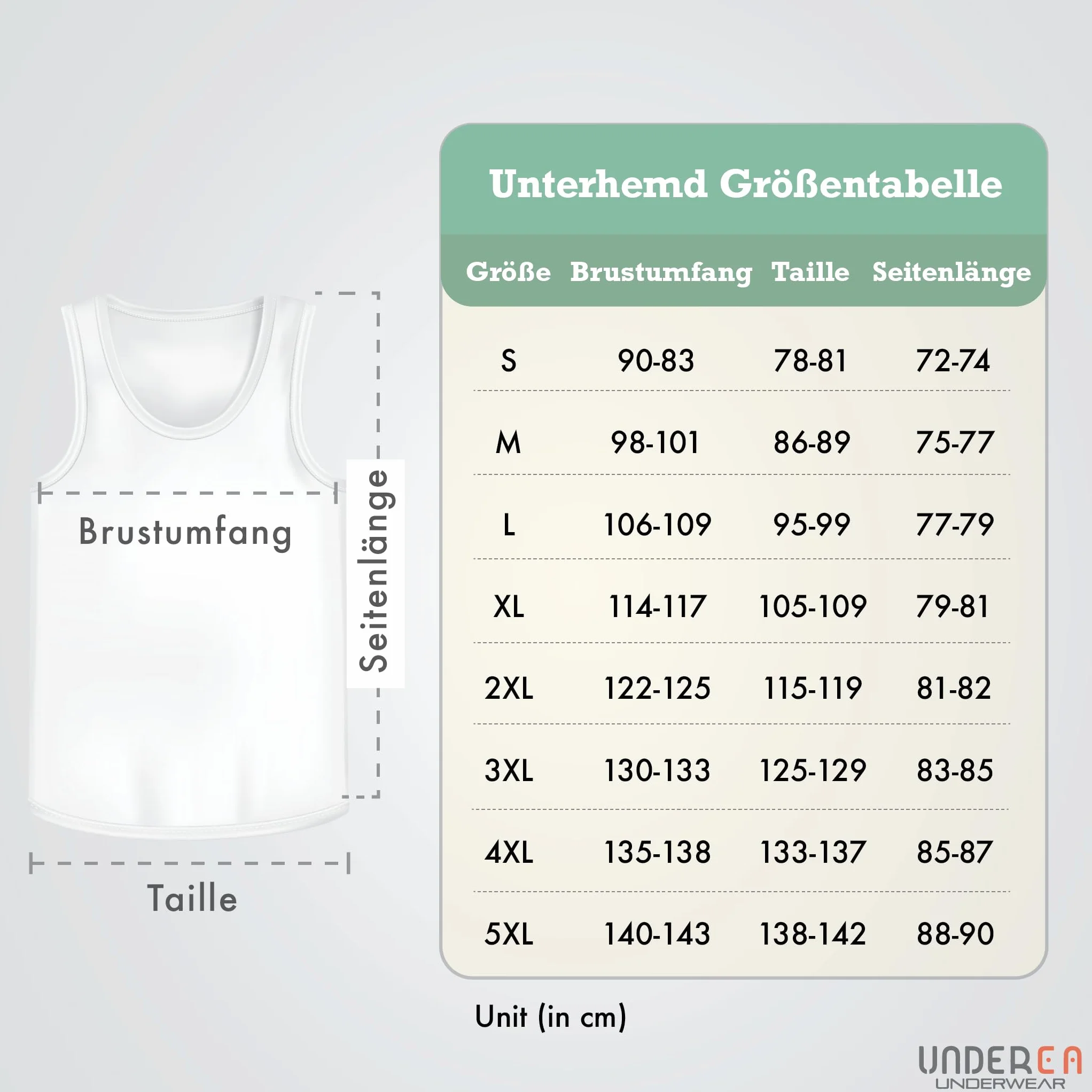 5-pak męski tank top Classic podkoszulek - czesane drobne prążki 100% bawełna