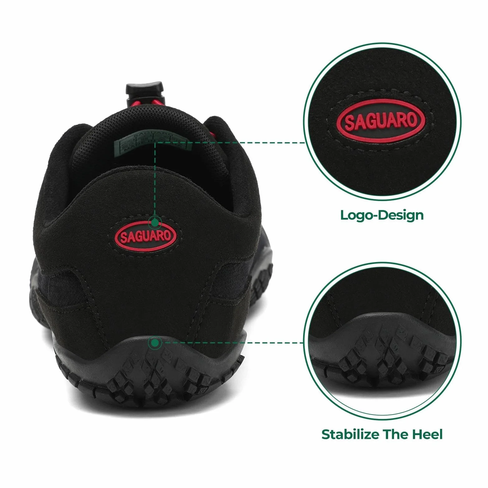 SAGUARO Mężczyźni Kobiety Antypoślizgowe Fivefingers Minimalistyczne Buty Barefoot, Gr 36-48 EU