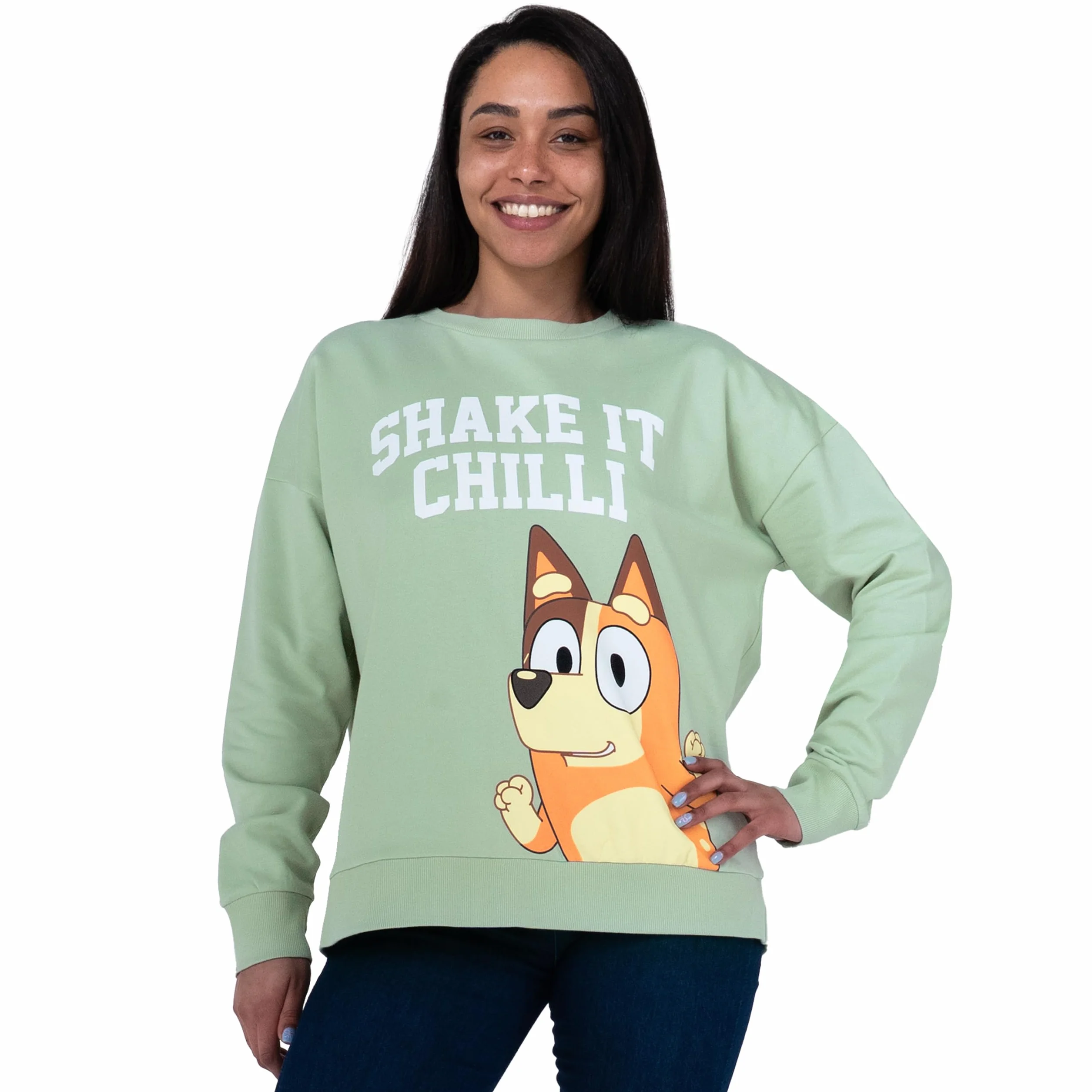 Bluey Bluza, Damska Bluza Chilli, Bawełniana Bluza Dla Kobiet, Długi Rękaw