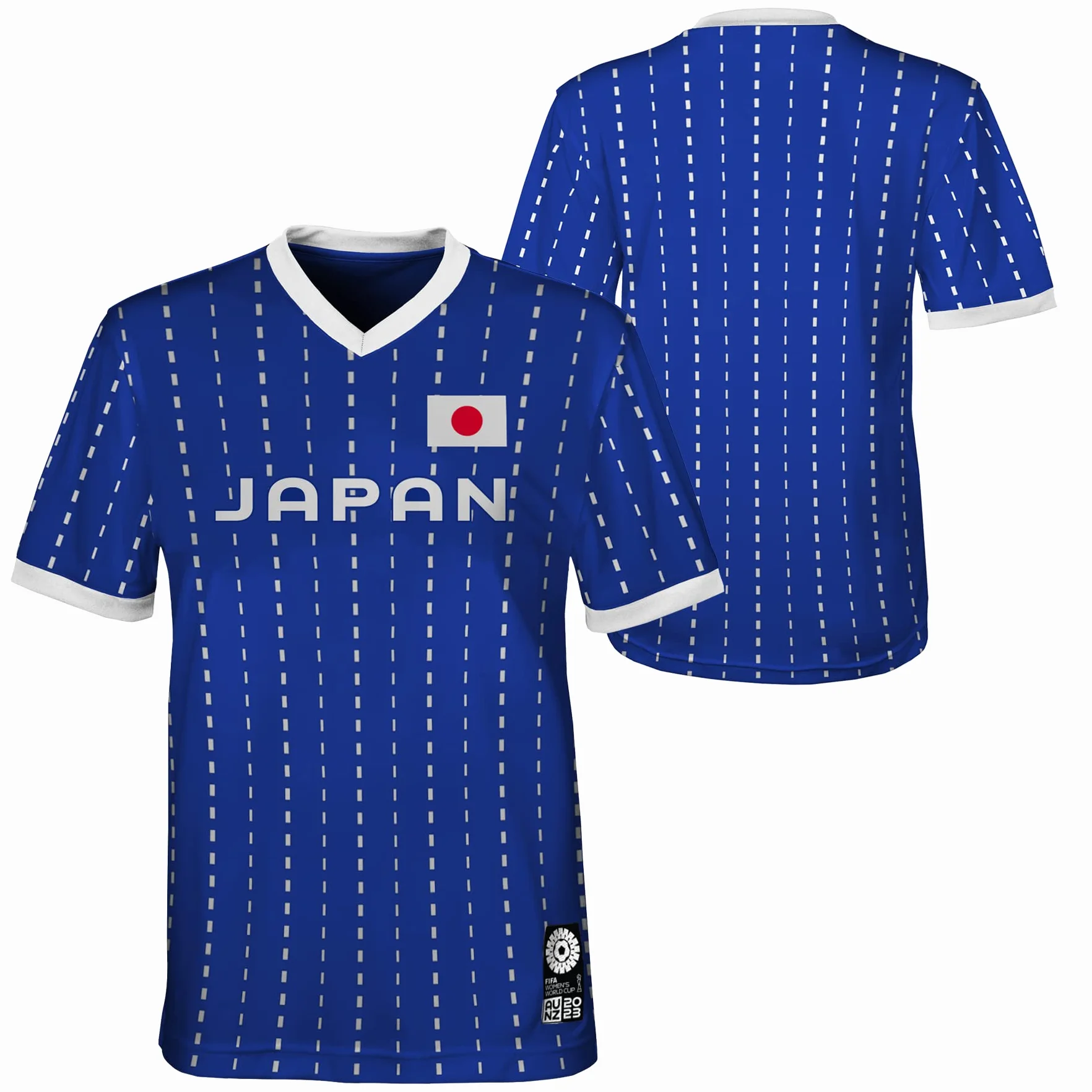 FIFA Jersey oficer drużyny młodzieżowej w piłce nożnej kobiet 2023, Japonia koszulka, niebieski, 10-12 lat jednoosobowy dorosły, niebieski