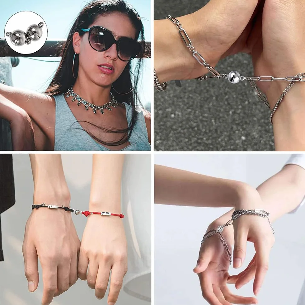 40 sztuk klamer jubilerskich do DIY – okrągłe srebrne zapięcia