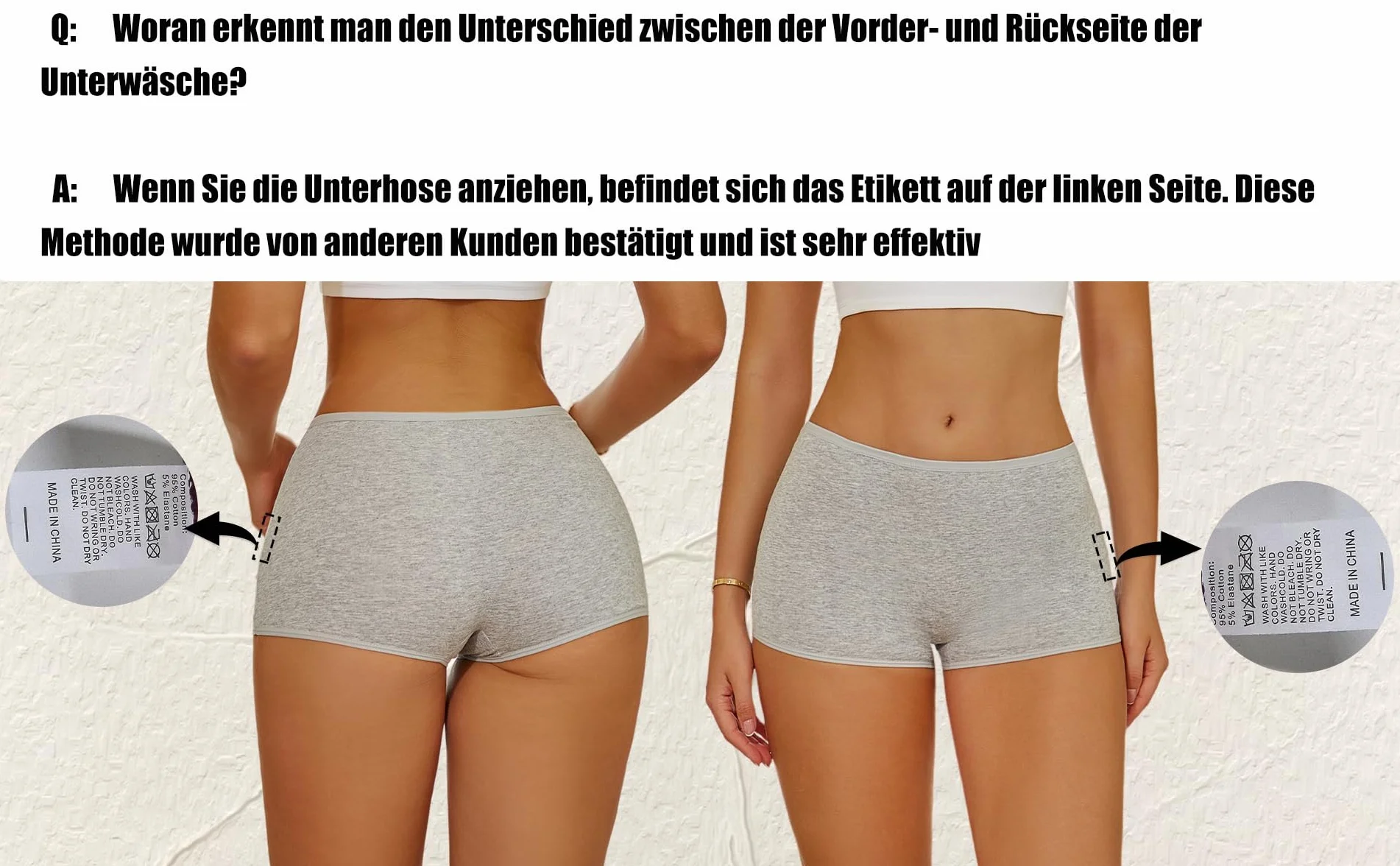 ALL OF SHE Damskie bokserki z miękkiej bawełny - oddychające damskie majtki bawełniane, elastyczne, wygodne do codziennego użytku, 6 sztuk, rozmiary S-XXL, Opakowanie A-6, M