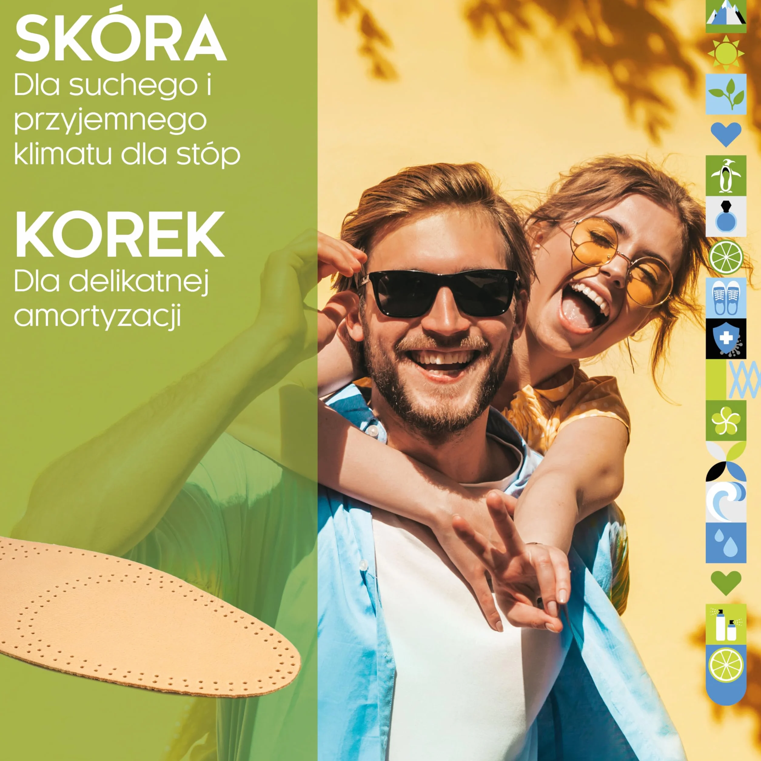 biped wkładki skórzane z korkiem naturalnym – wkładki ze skóry garbowanej roślinnie – przeciwdziałające poceniu się stóp wkładki z korka – do butów damskich i męskich z2229