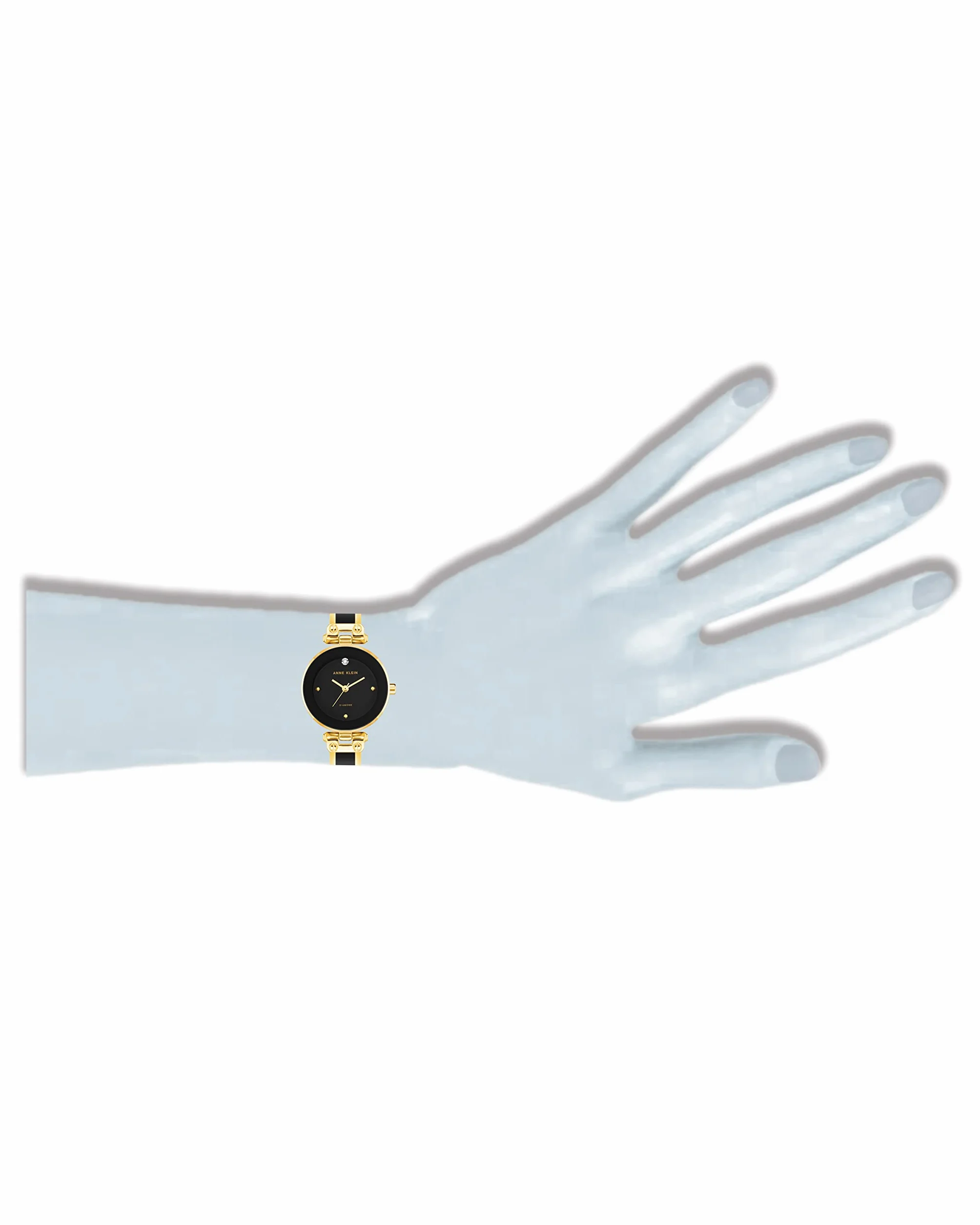 Anne Klein Women's Genuine Diamond Dial Bangle Watch
