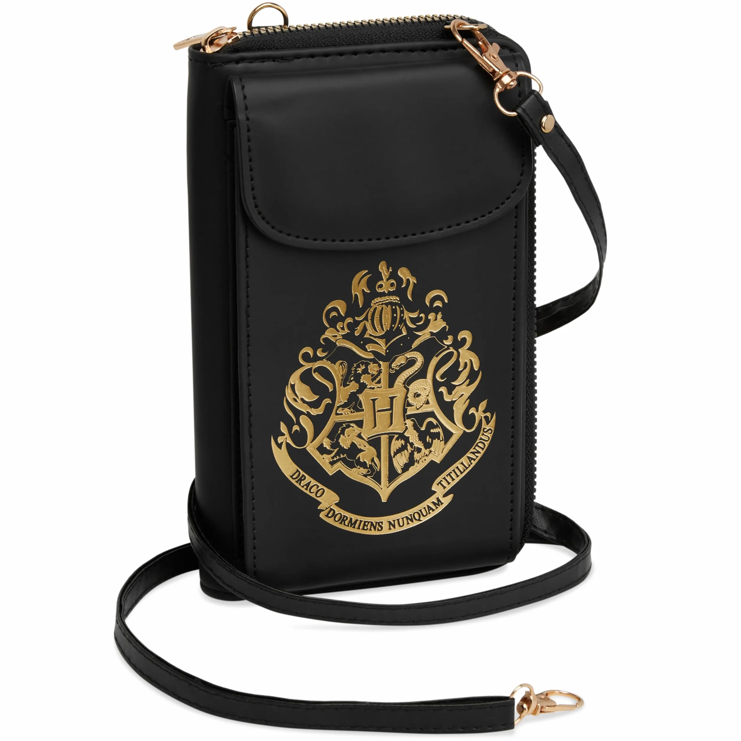 Harry Potter Torba na telefon crossbody dla dziewcząt, nastolatków, z przegródkami na karty, przegródka na zamek błyskawiczny, regulowany pasek, mała torebka na podróż, prezent dla dziewcząt