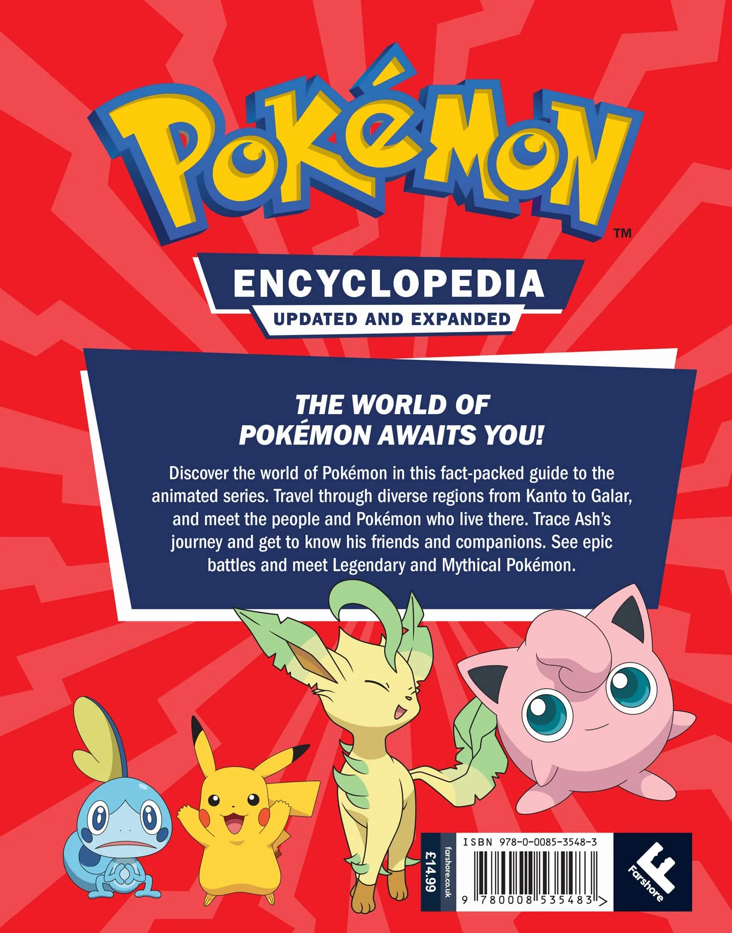 Pokémon Encyclopedia Updated and Expanded 2022: The Ultimate Character Book for Every Pokémon Fan