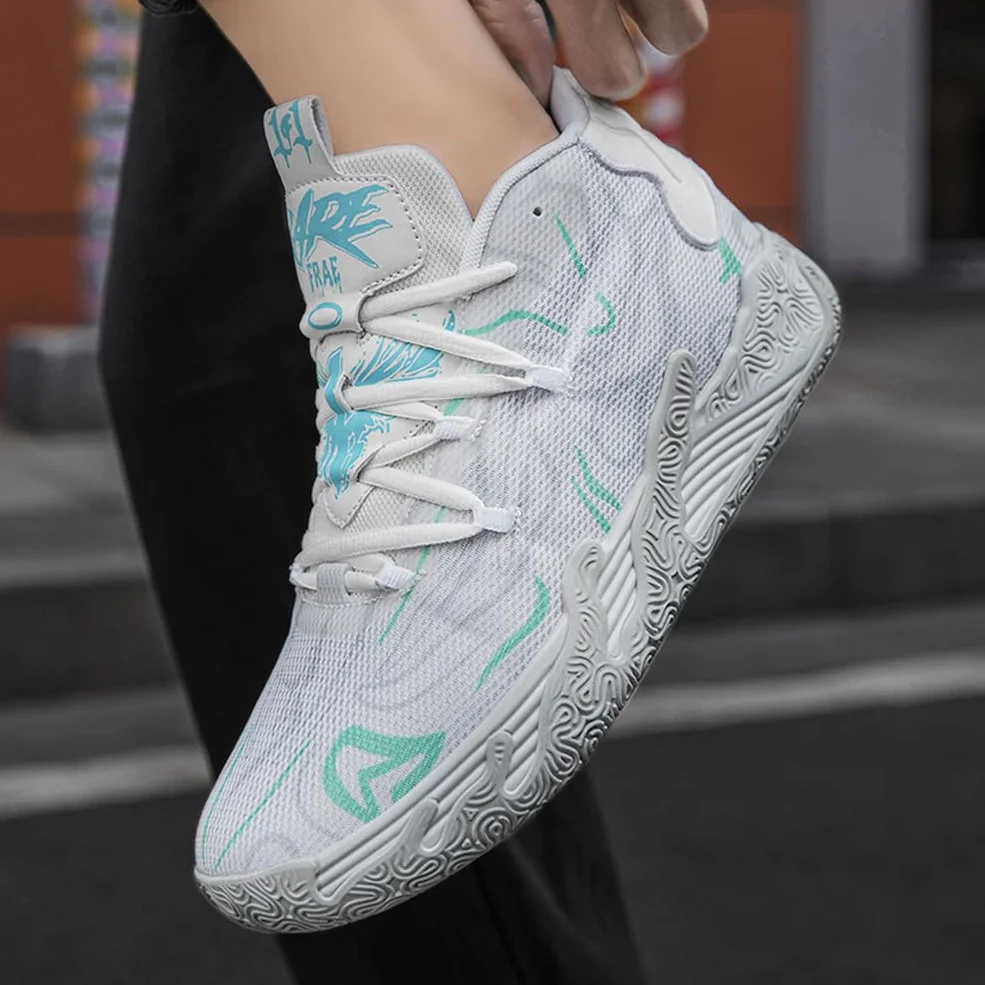 Buty do koszykówki dla mężczyzn, wysokie buty rekreacyjne, buty sportowe, amortyzujące wstrząsy, antypoślizgowe buty do koszykówki, męskie lekkie buty sportowe, buty do biegania, buty do