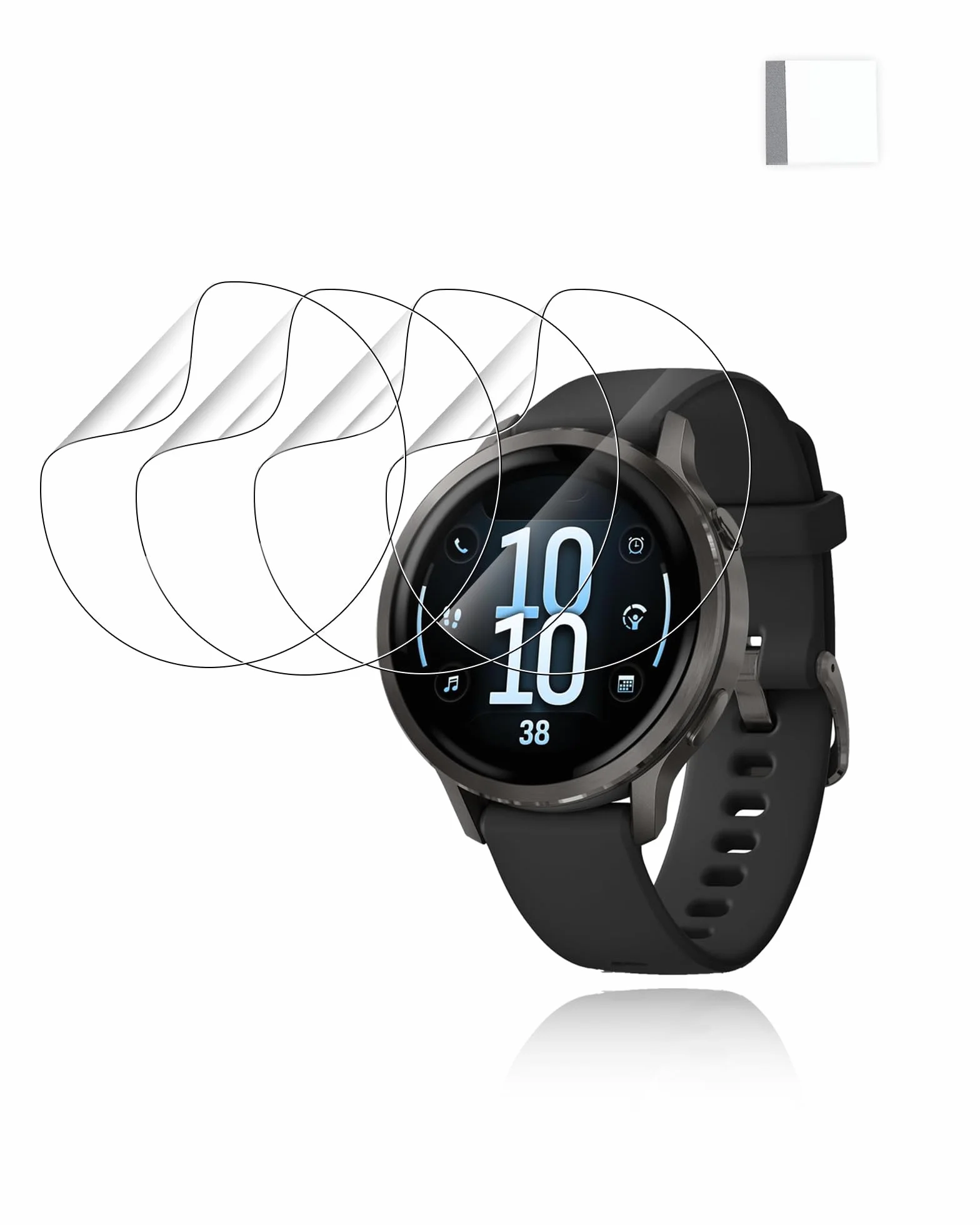 (4 sztuki) folii ochronnej do Garmin Venu 4 41 mm, yystao TPU miękka folia ochronna na wyświetlacz, wysoka rozdzielczość, odporna na zarysowania, wrażliwa na dotyk, ochrona przed odciskami palców