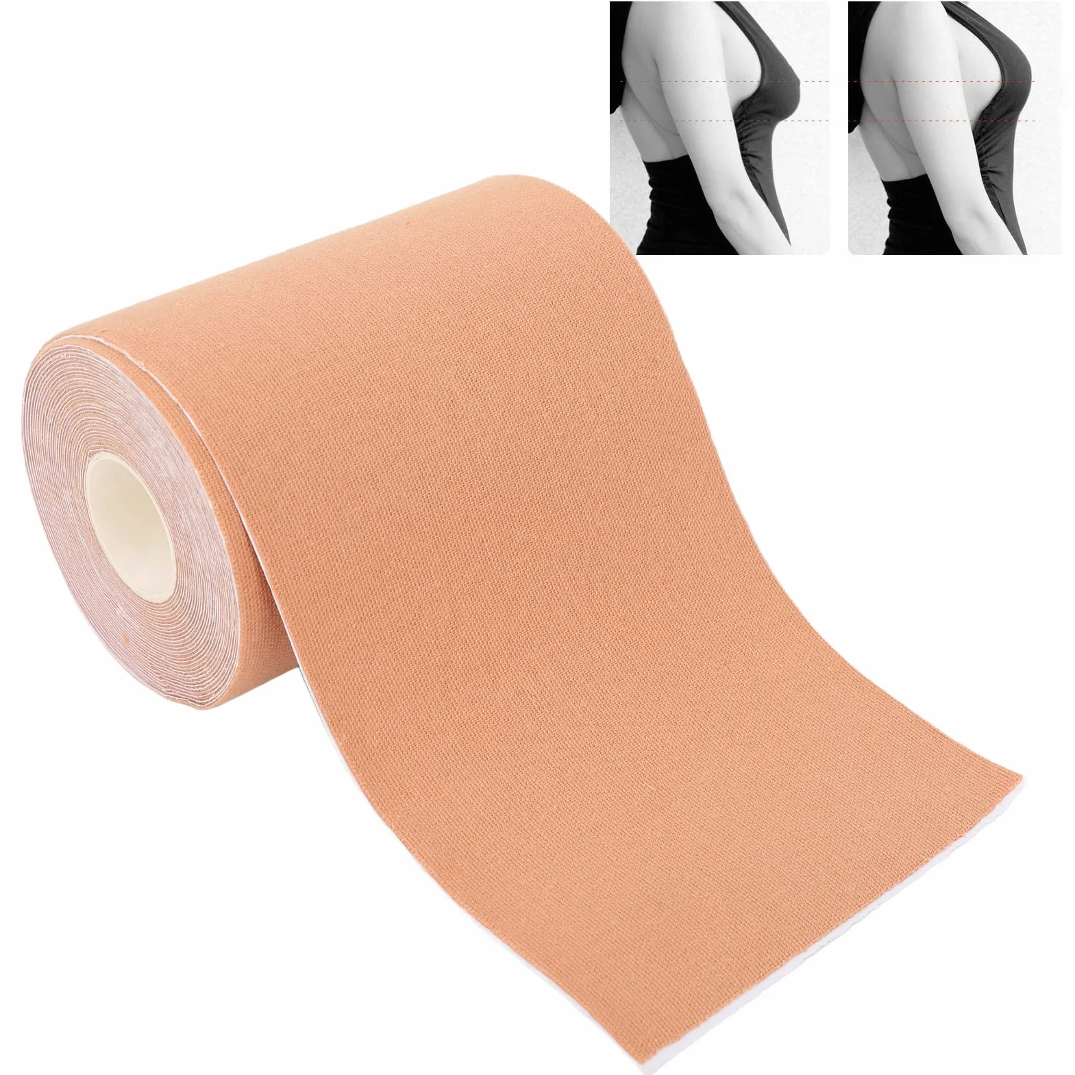 Taśma Podnosząca Biust Taśma Samoprzylepna Push Up Oddychająca Taśma Podtrzymująca Biust Ukrywająca Taśma Biustonoszy 10cm X 5m