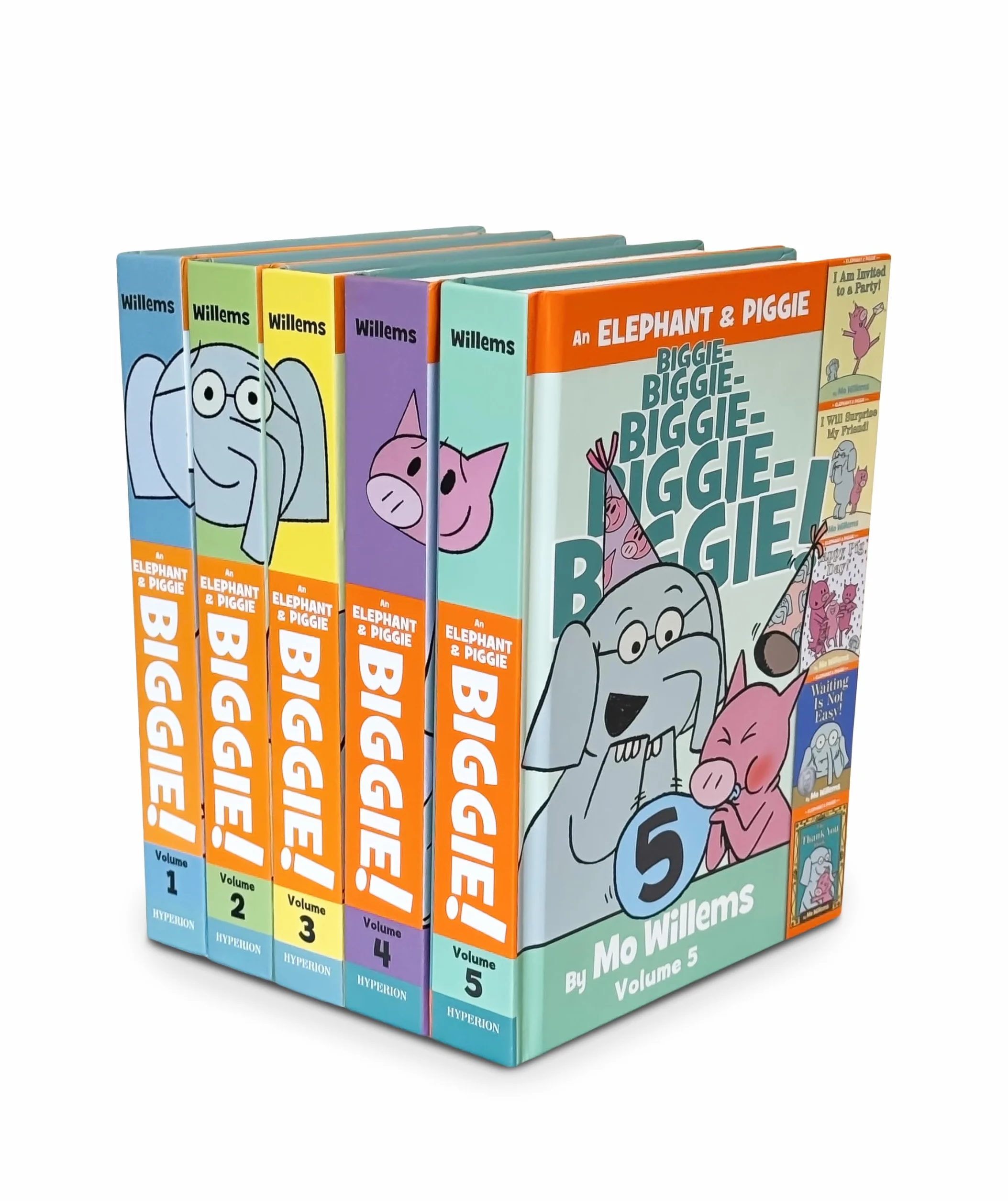 An Elephant & Piggie Biggie!, Volume 5: I Am Invited to a Party! / I Will Surprise My Friend! / Happy Pig Day! / Waiting Is Not Easy! / the Thank You Book