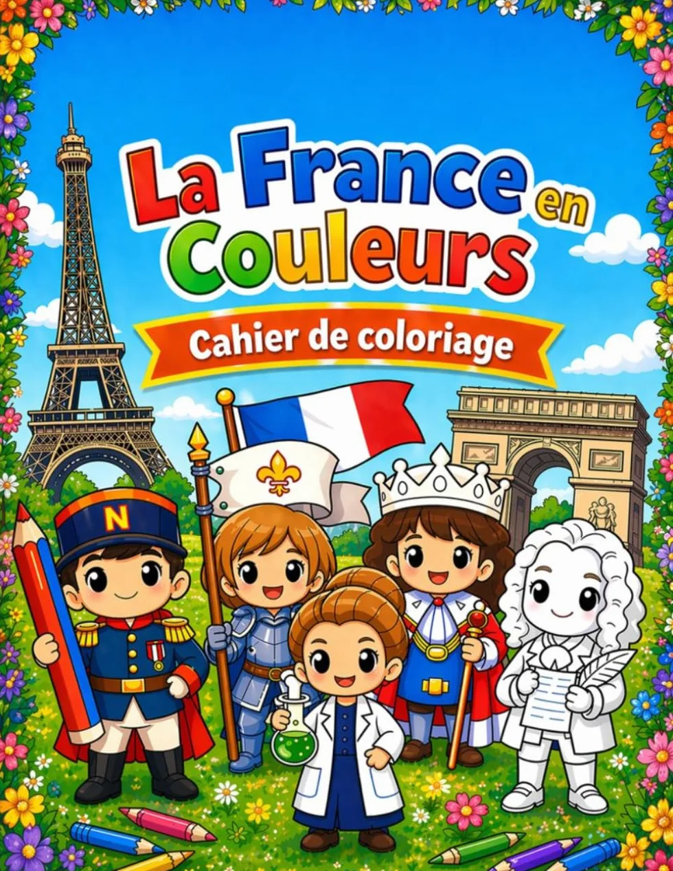 La France en Couleurs: Cahier de coloriage sur les grands personnages de l'Histoire de France