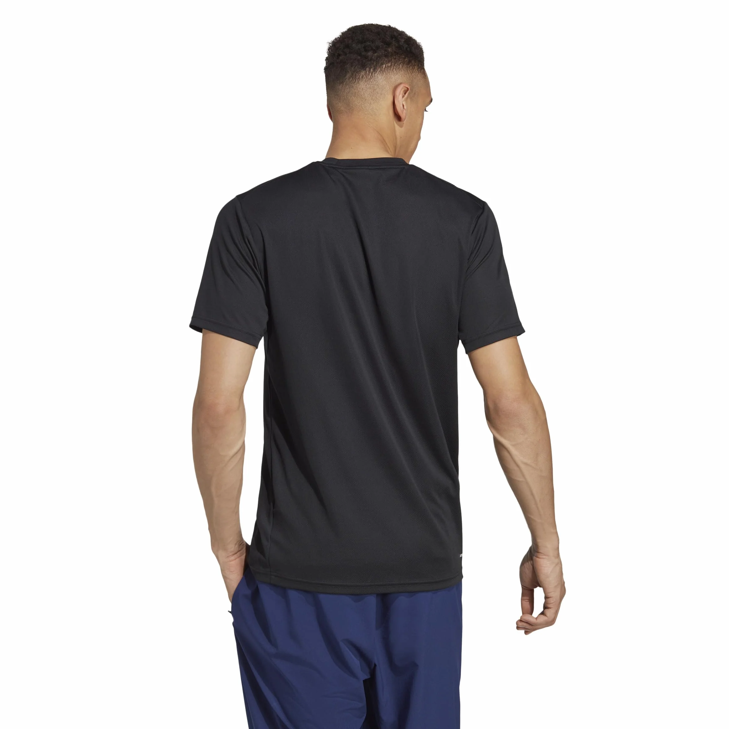 adidas Mężczyźni Train Essentials Training Tee, Black/White, L