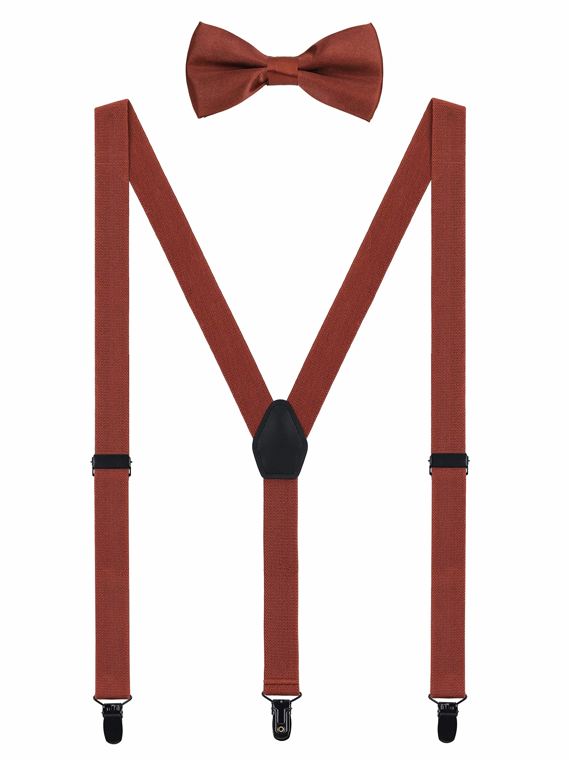 Szelki w stylu partnerskim, zestaw dla kobiet, mężczyzn, chłopców, dziewczynek, małych dzieci, 3 czarne klipsy w kształcie litery Y, 2,5 cm, szelki jednokolorowe