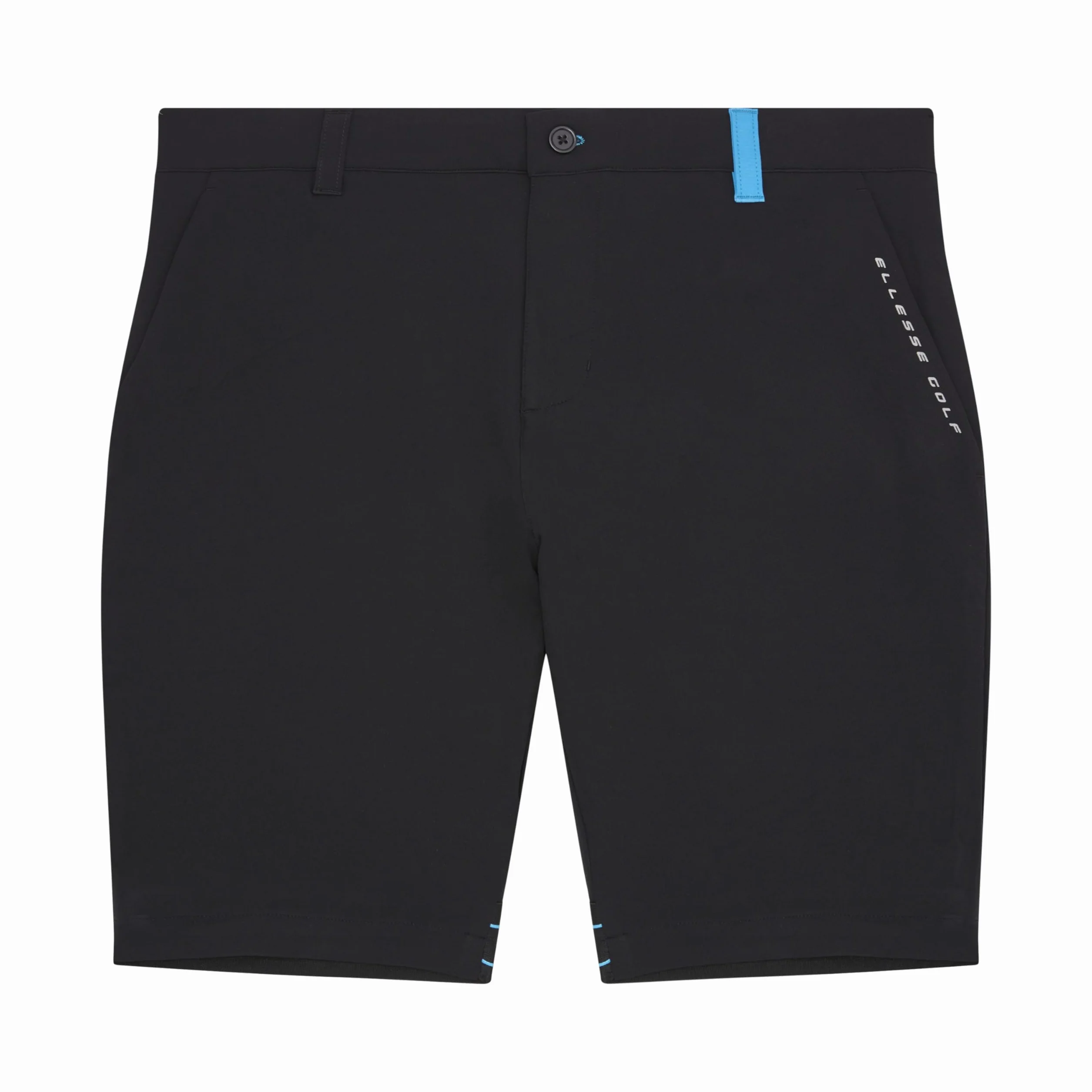 ELLESSE Fabbri męskie spodenki golfowe Regular Fit, Czarny/niebieski, 32W