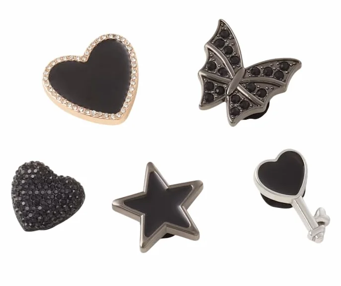 Crocs Jibbitz Charms, lack Punk 5-pak
