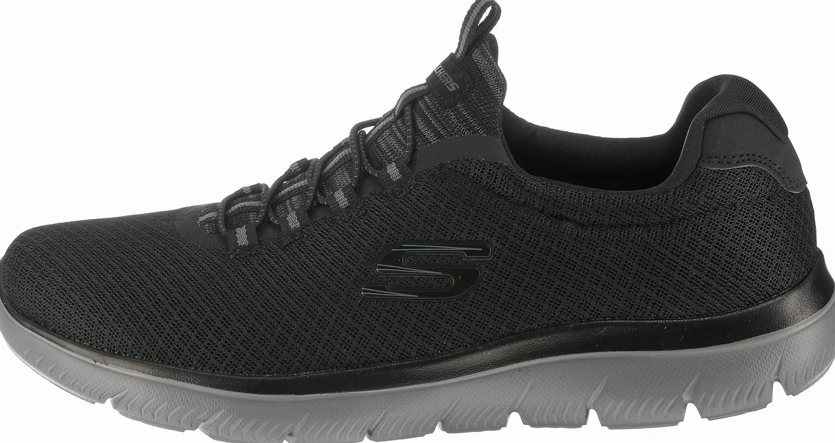 Skechers Męski Wsuwane Buty Sportowe Summits High Range, Charcoal