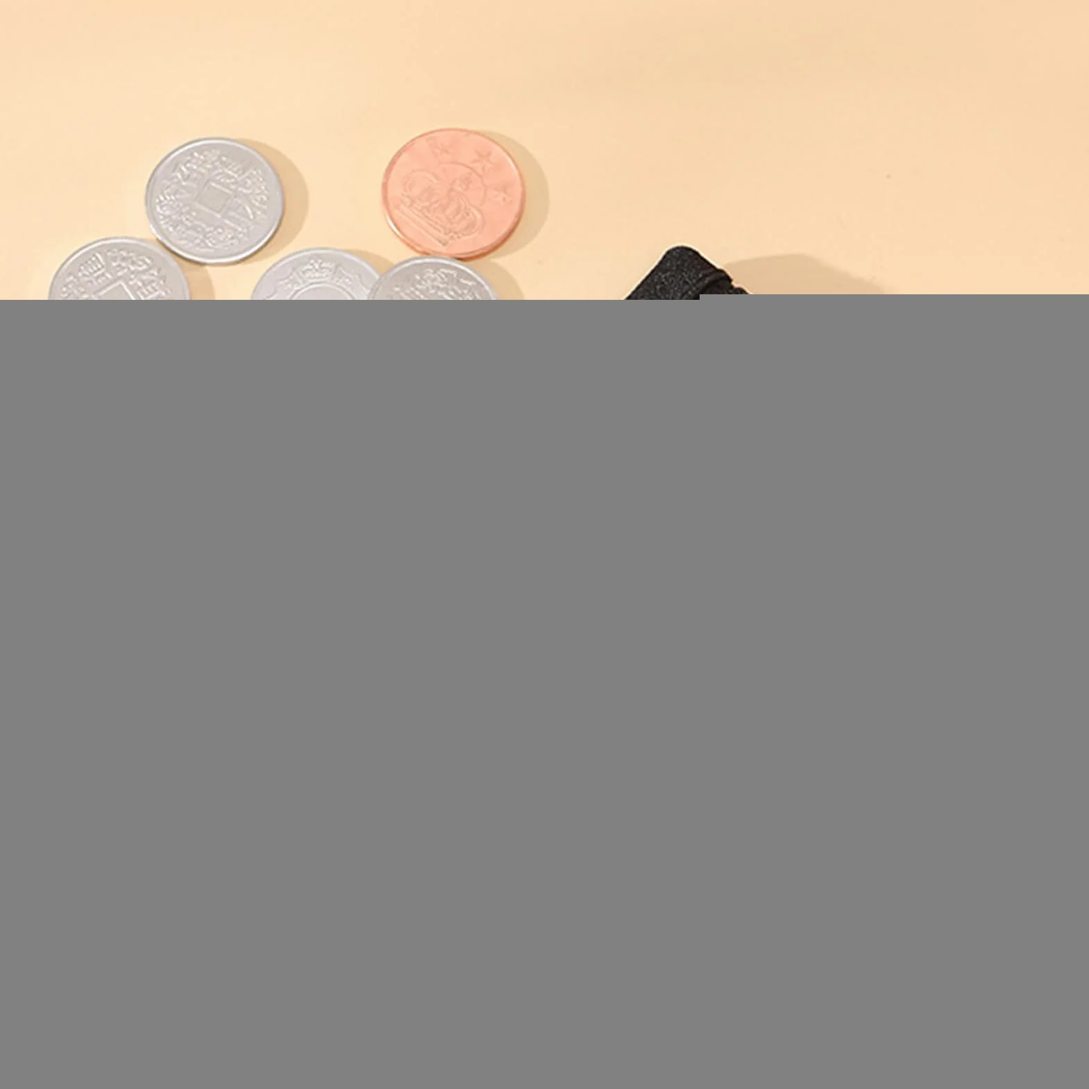Etui na monety, portmonetka - Kosmetyczka do makijażu Oxford Cloth,Portmonetka na monety Uchwyt drobne Organizer kosmetyki z zamkiem błyskawicznym dla mężczyzn