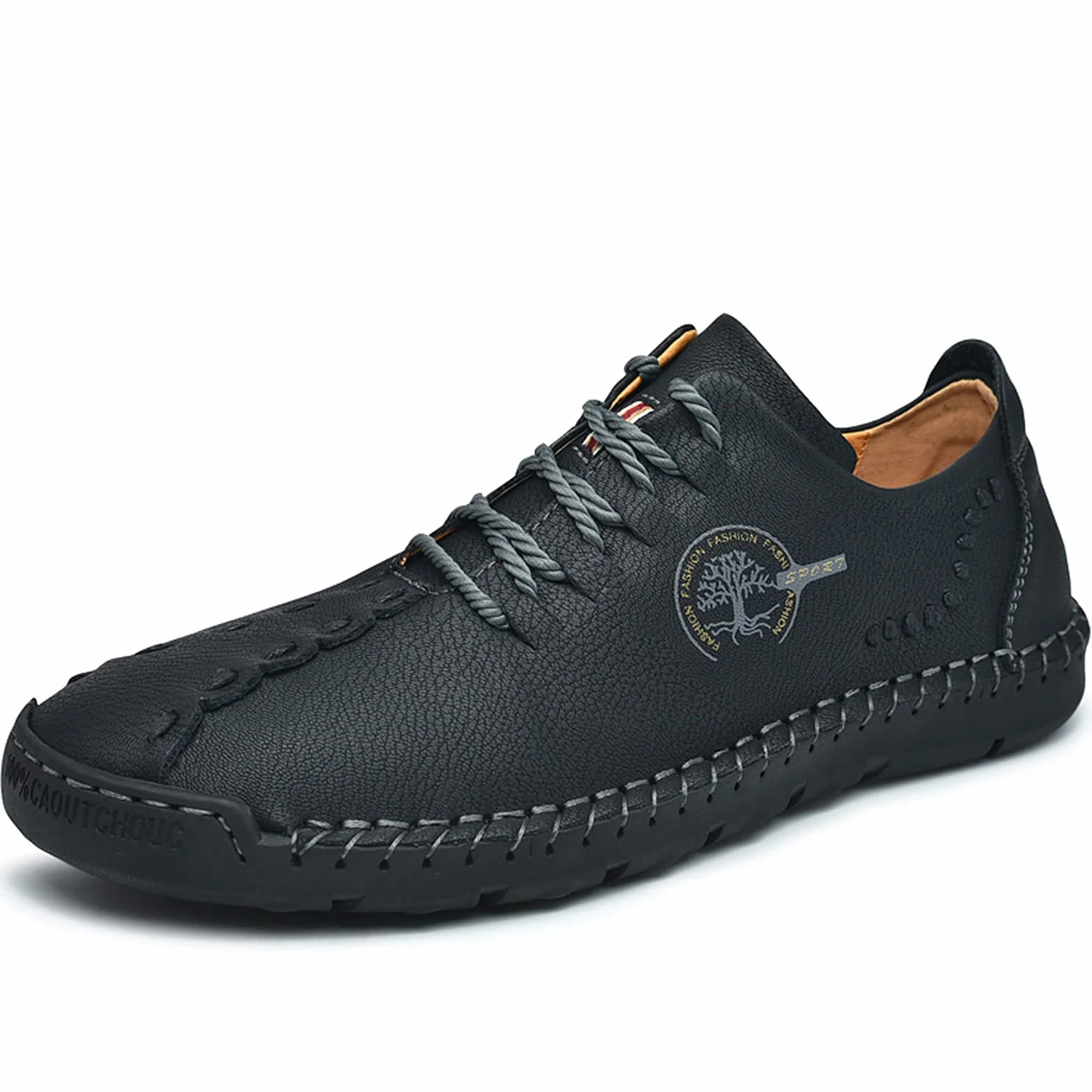 Mokassins męskie buty do jazdy, lekkie, skórzane, wykonane ręcznie, miękkie, płaskie buty do noszenia w czasie wolnym, półbuty