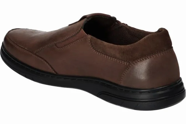 CY77 SOLIDNE PÓŁBUTY WSUWANE CASUAL BUTY MĘSKIE SKÓRZANE BK 41