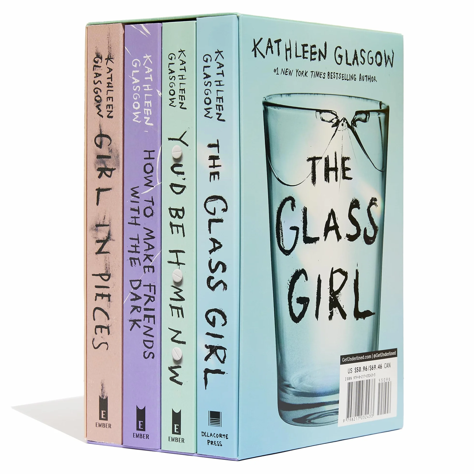 Kathleen Glasgow 4-Book Boxed Set: Girl in Pieces; How to Make Friends with the Dark; You'd Be Home Now; The Glass Girl