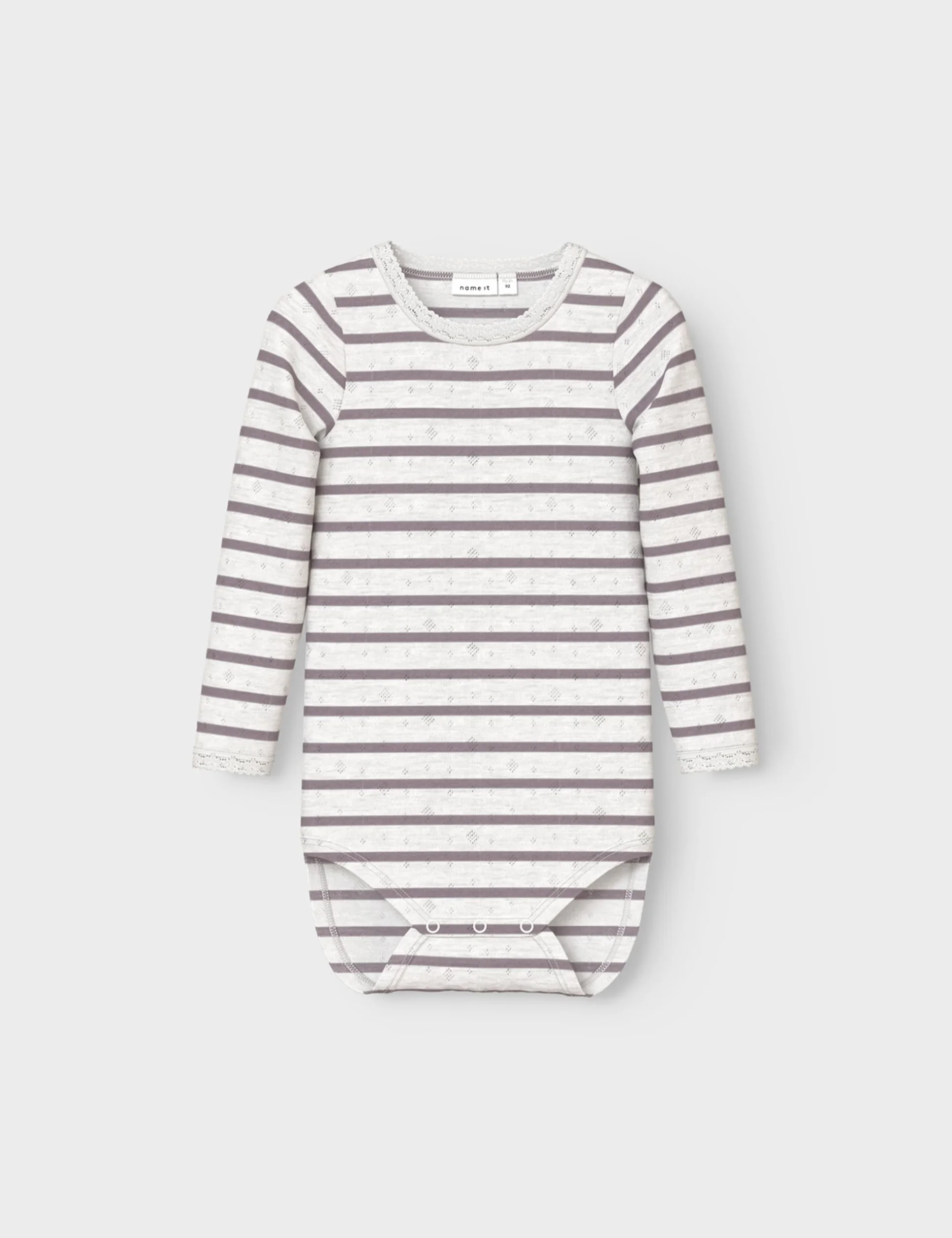 NAME IT Body z długim rękawem Dziewczynki Nmfwang Wool Needle Ls Body Noos