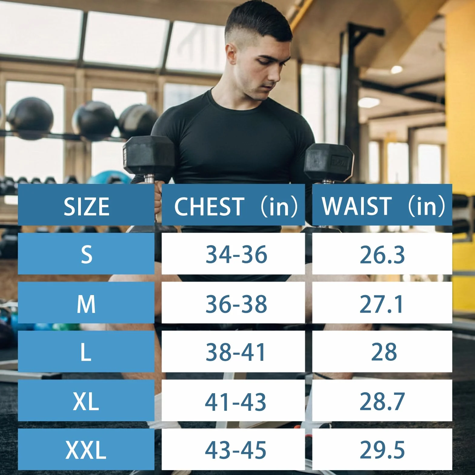HYCOPROT Koszulka Kompresyjna Męska, Sportowa Warstwa Bazowa z Długim Rękawem, Szybkoschnąca, Idealna na Siłownię, Bieganie, Trening i Aktywność Fizyczną