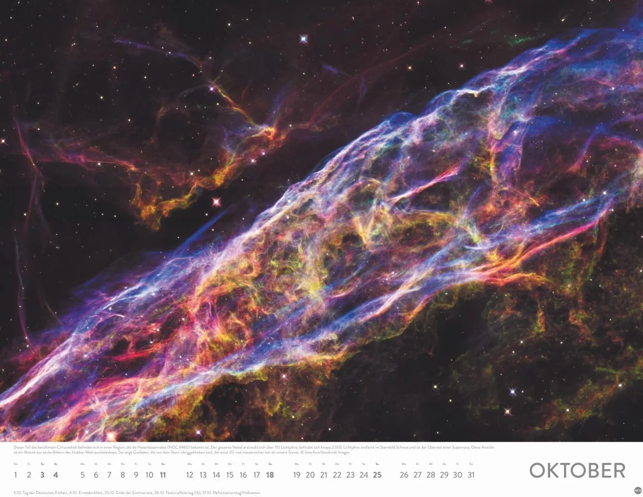 Das Universum Posterkalender 2026: Fotokalender mit Spiralgalaxien und Nachbarplaneten. Wand-Kalender 2026 Posterformat mit Fotos unter anderem vom Hubble-Weltraumteleskop.