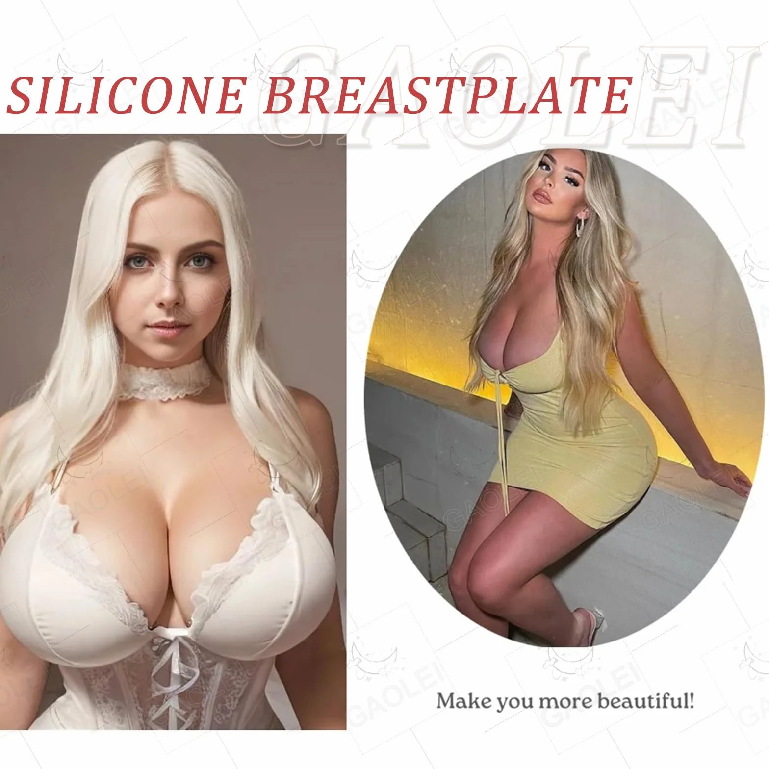 Adima Silikonowe fałszywe Niski dekolt Wycięcie z tyłu B-G Cup Breast Forms Enhancer dla crossdresserów Transgenderowa mastektomia