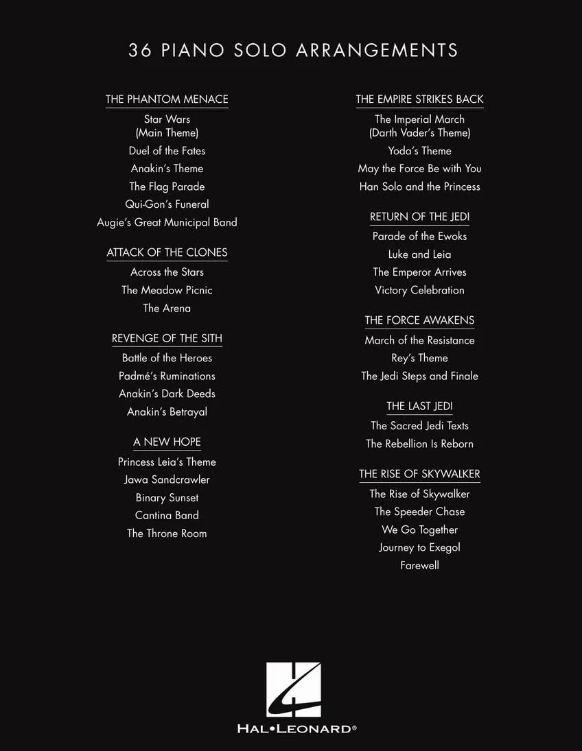 Star Wars: The Piano Anthology - Music by John Williams Featuring Themes from All Nine Films Deluxe Hardcover Edition with a Foreword by Mike Matessino