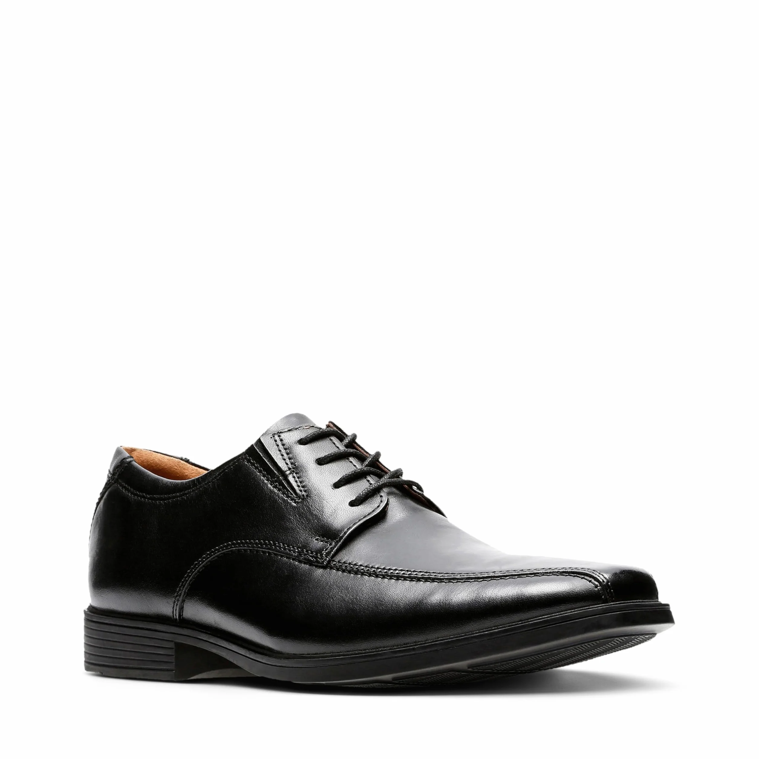 Clarks Tilden Walk Mens Black Leather, 8.5