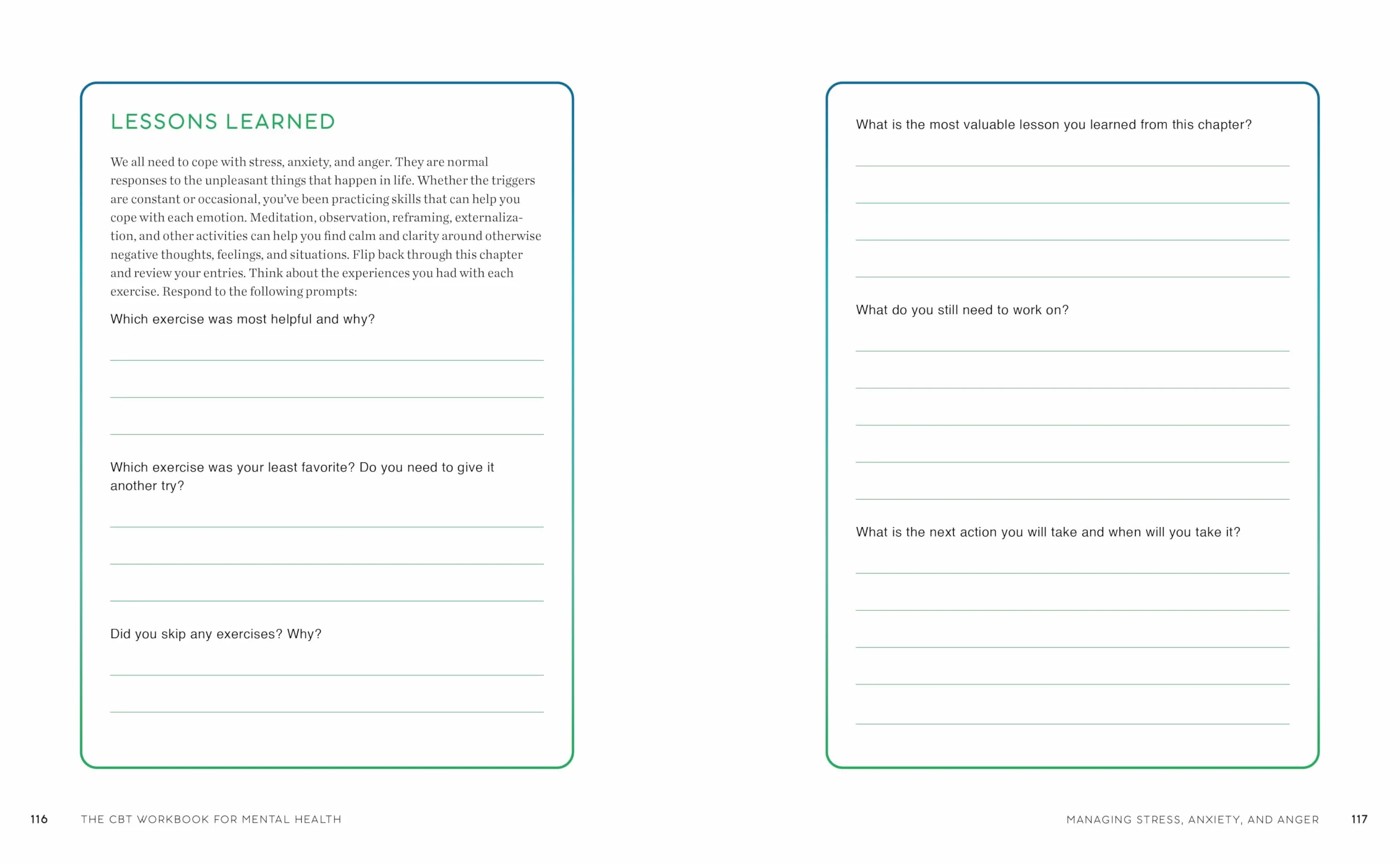 The CBT Workbook for Mental Health: Evidence-Based Exercises to Transform Negative Thoughts and Manage Your Well-Being