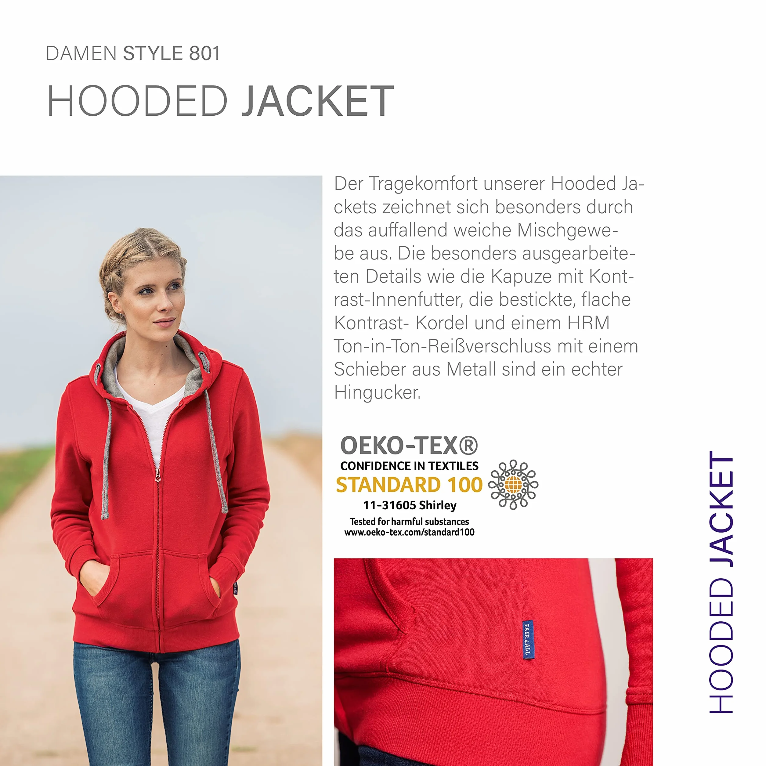 HRM Bluza z kapturem Kobiety Jacket F