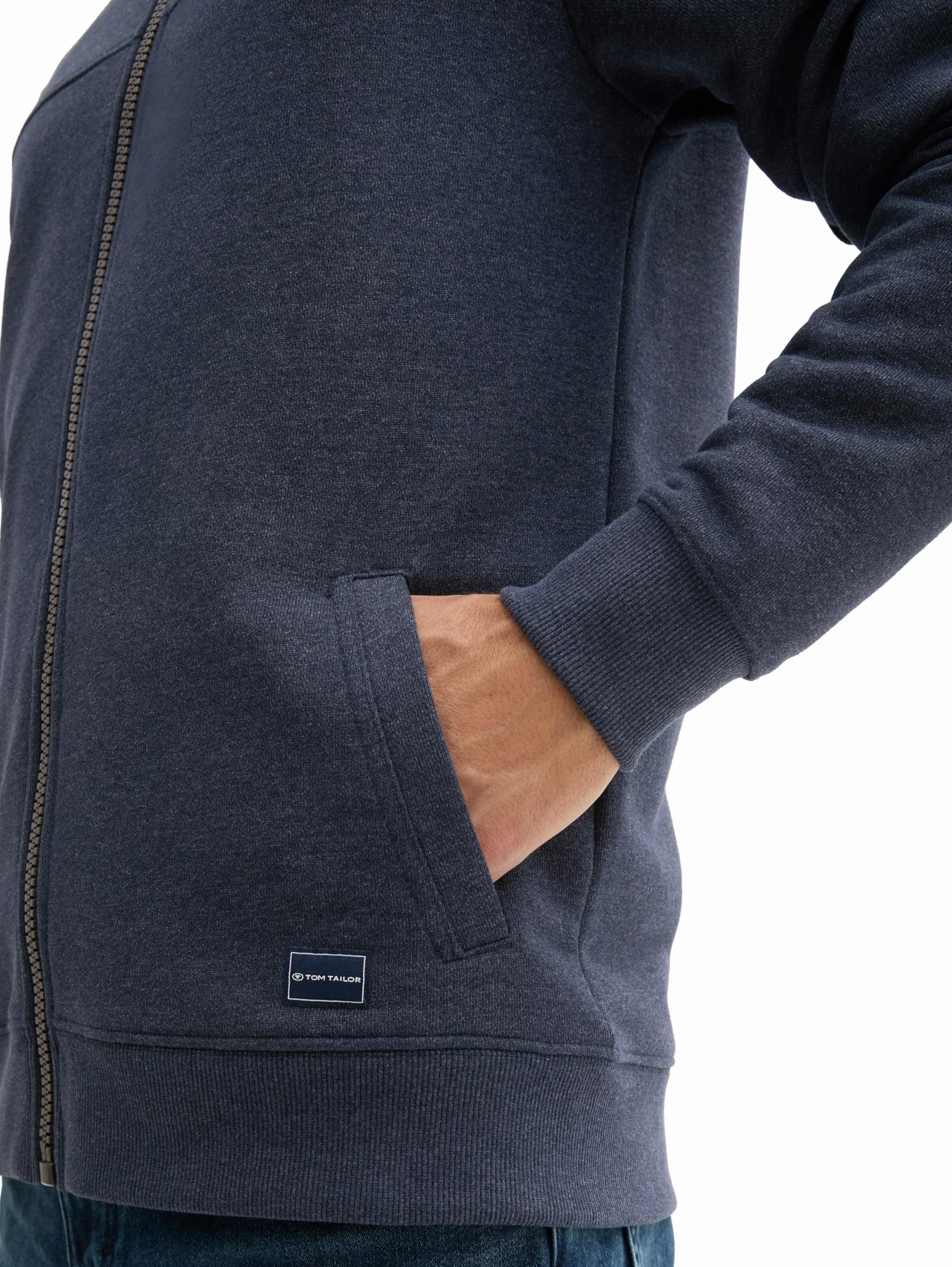 TOM TAILOR Męskie Bluza ze stójką