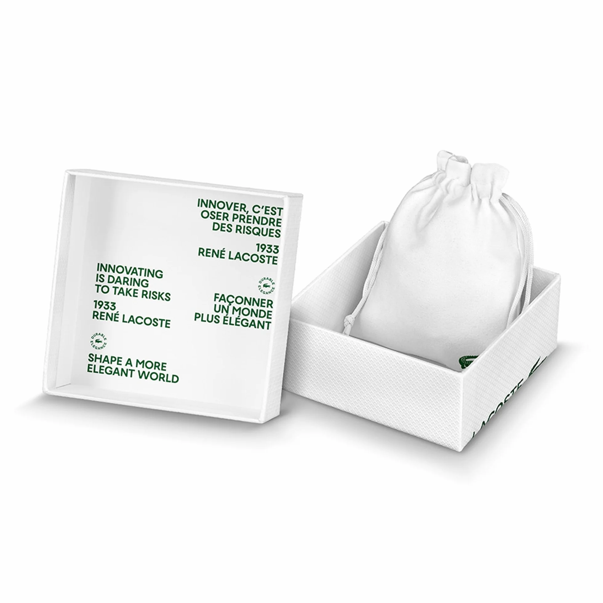 Lacoste Mężczyźni Stencil Bransoletka, Srebrny, 17 cm + 20mm