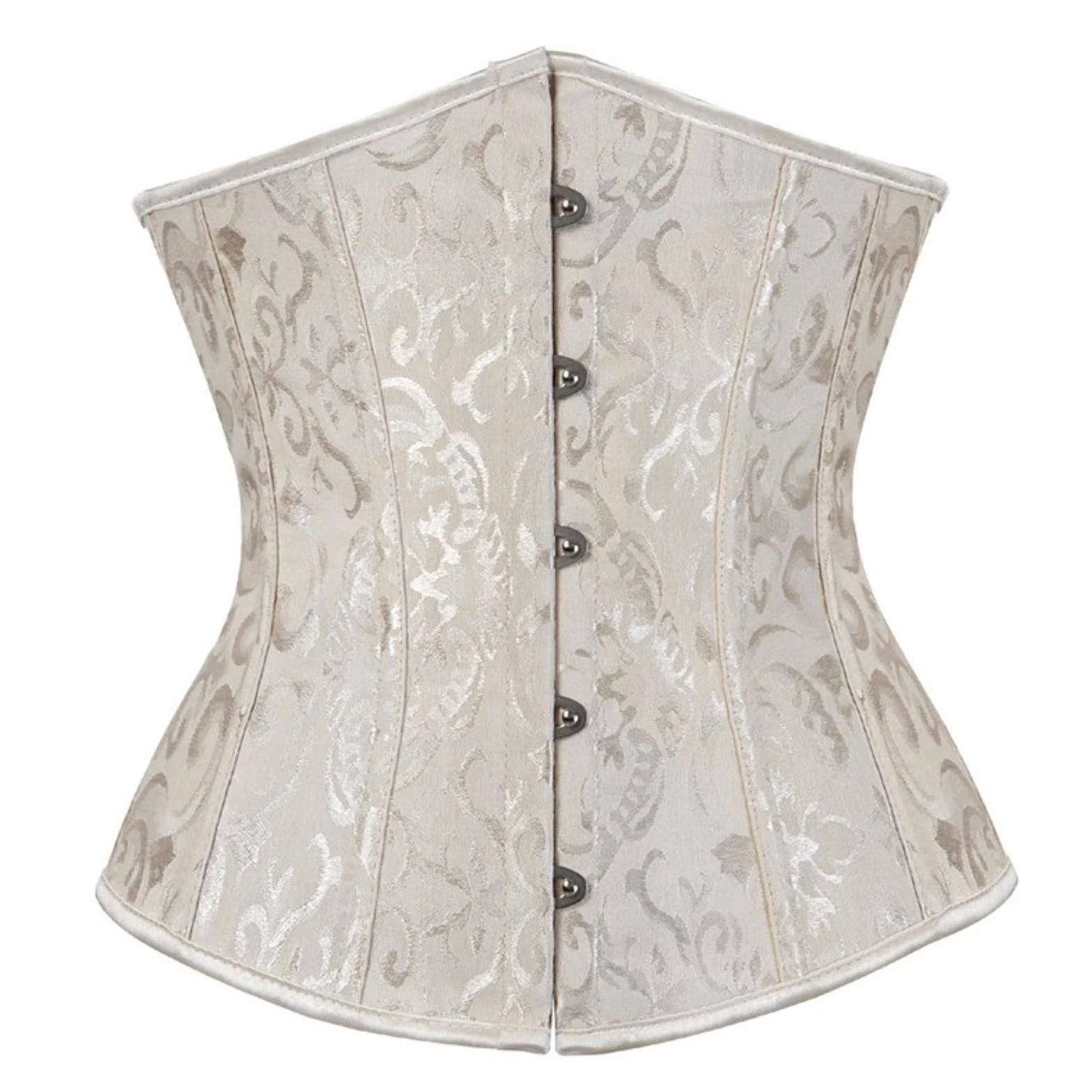 Gothic Gorset Kobiety Sexy Underbust Gorset Talia Trainer Gorset Shaper Workout Body Gorset Plus Size Bustier Black White S-6XL
