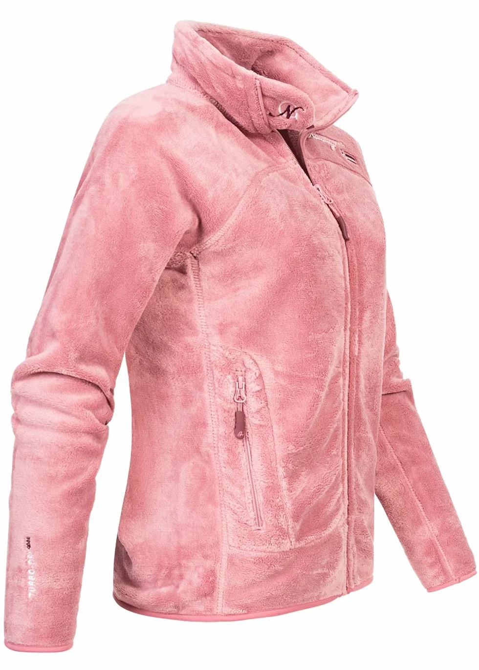 Geographical Norway Upaline Lady - Kurtka polarowa damska Zamek błyskawiczny Jesień Zima Wiosna Wiosna - Sweter damski z długim rękawem z miękkiej skóry na zewnątrz