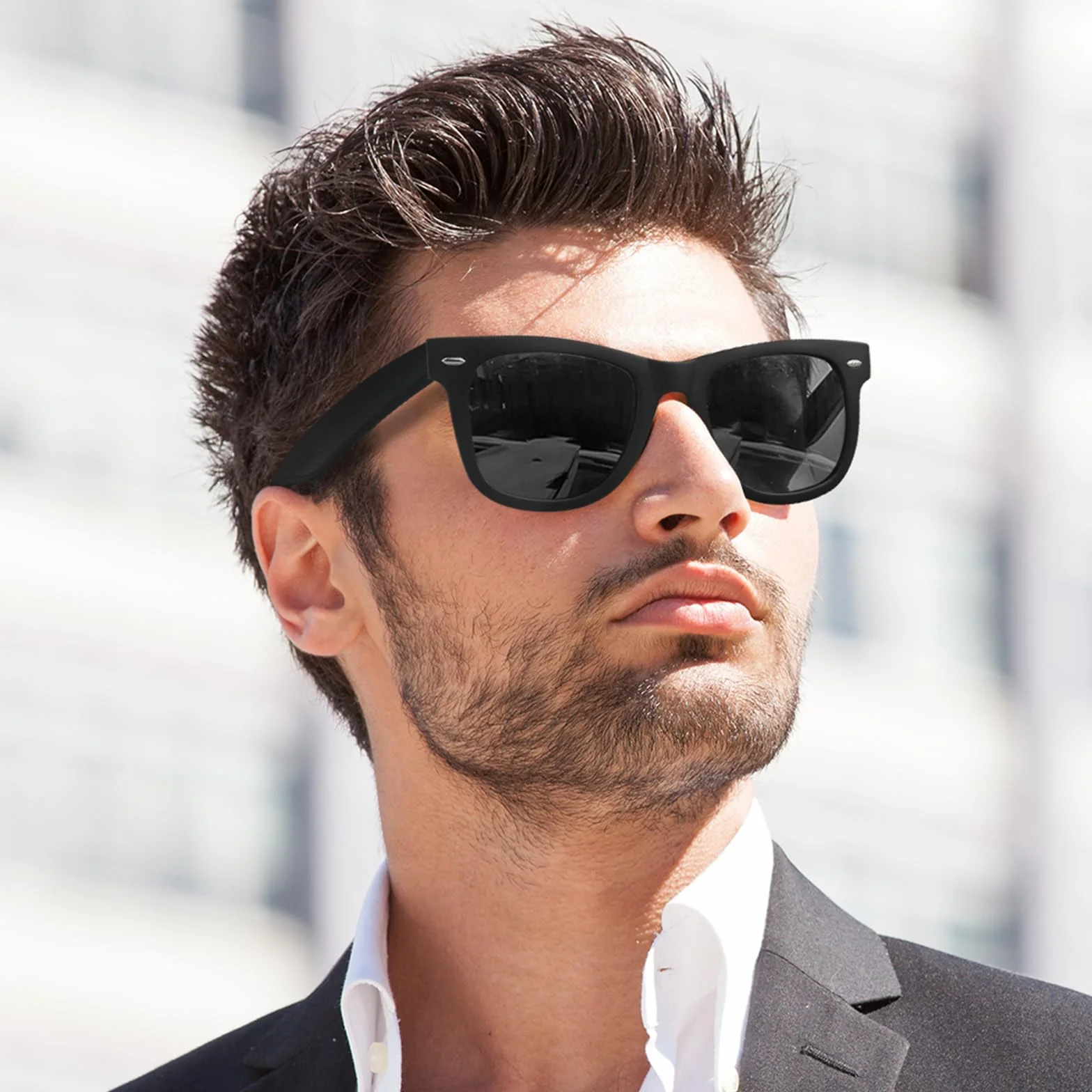 Okulary przeciwsłoneczne Polarized Męskie kwadratowe okulary przeciwsłoneczne Retro Ochrona UV400 Klasyczne okulary przeciwsłoneczne dla mężczyzn i kobiet Jazda samochodem Wędkarstwo Sport