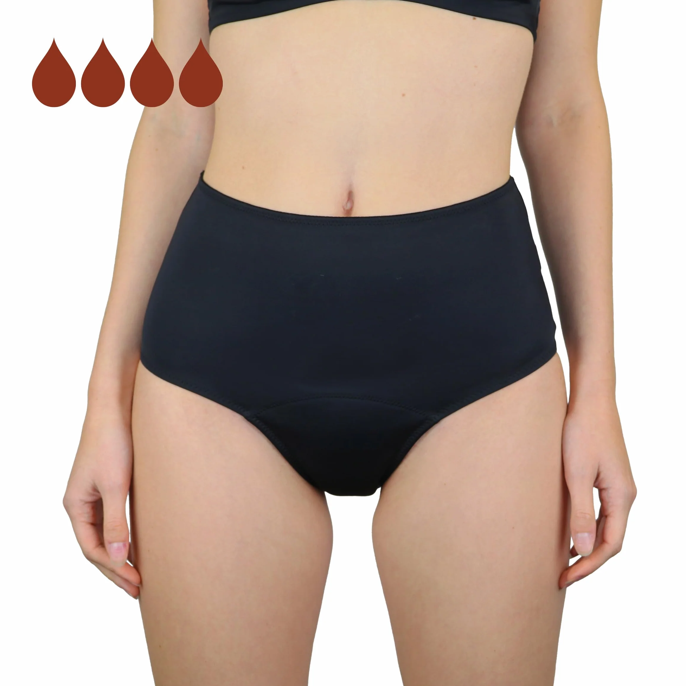 MYLILY Figi bikini na okres dla kobiet | Stroje kąpielowe na okres | Figi bikini z wysoką talią | Stroje kąpielowe na okres |