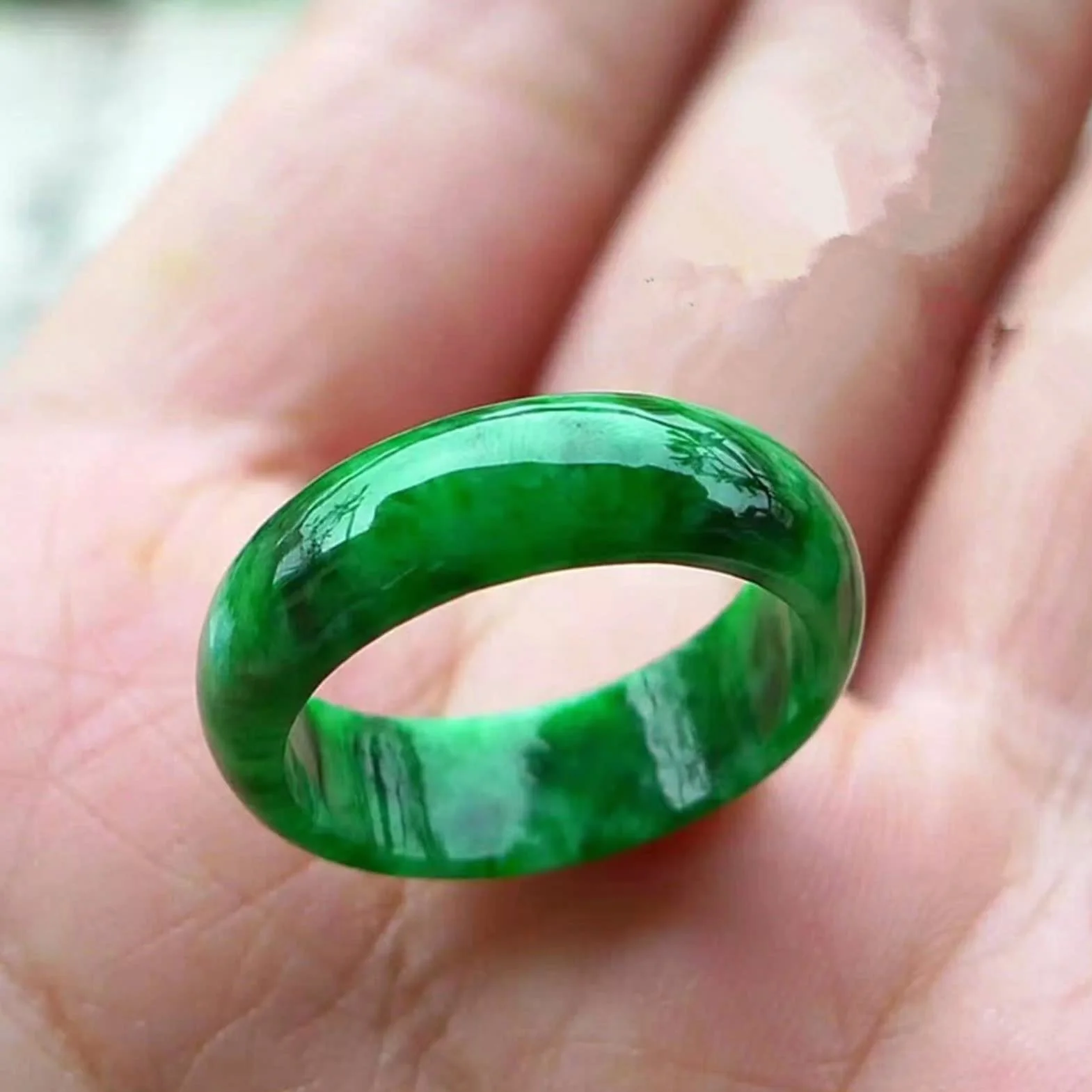 Naturalny jaspis zielony jadeit pierścionki ręcznie rzeźbiony jadeit prawdziwy kamień jadeitowy pierścionek jadeitowy biżuteria dla mężczyzn kobiet jadeitowa biżuteria walentynki, prezenty