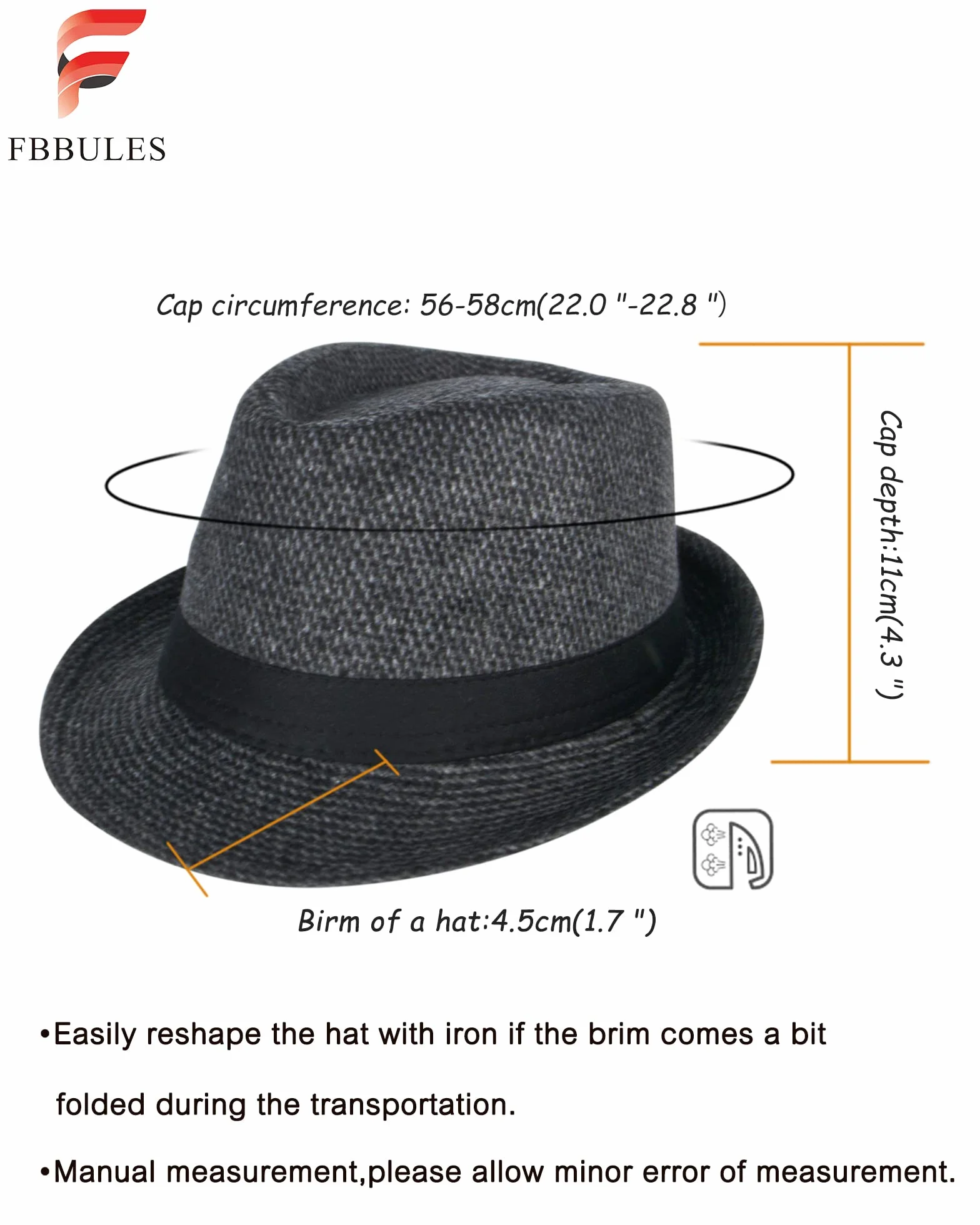 Vintage Kapelusz Fedora Trilby Czapka Jazzowa Melonik Kapelusz Gangster Fascinators Panama Czapka Jazzowy Z Szerokim Rondem Roll-up Dla Mężczyzn Kobiet 56-58cm