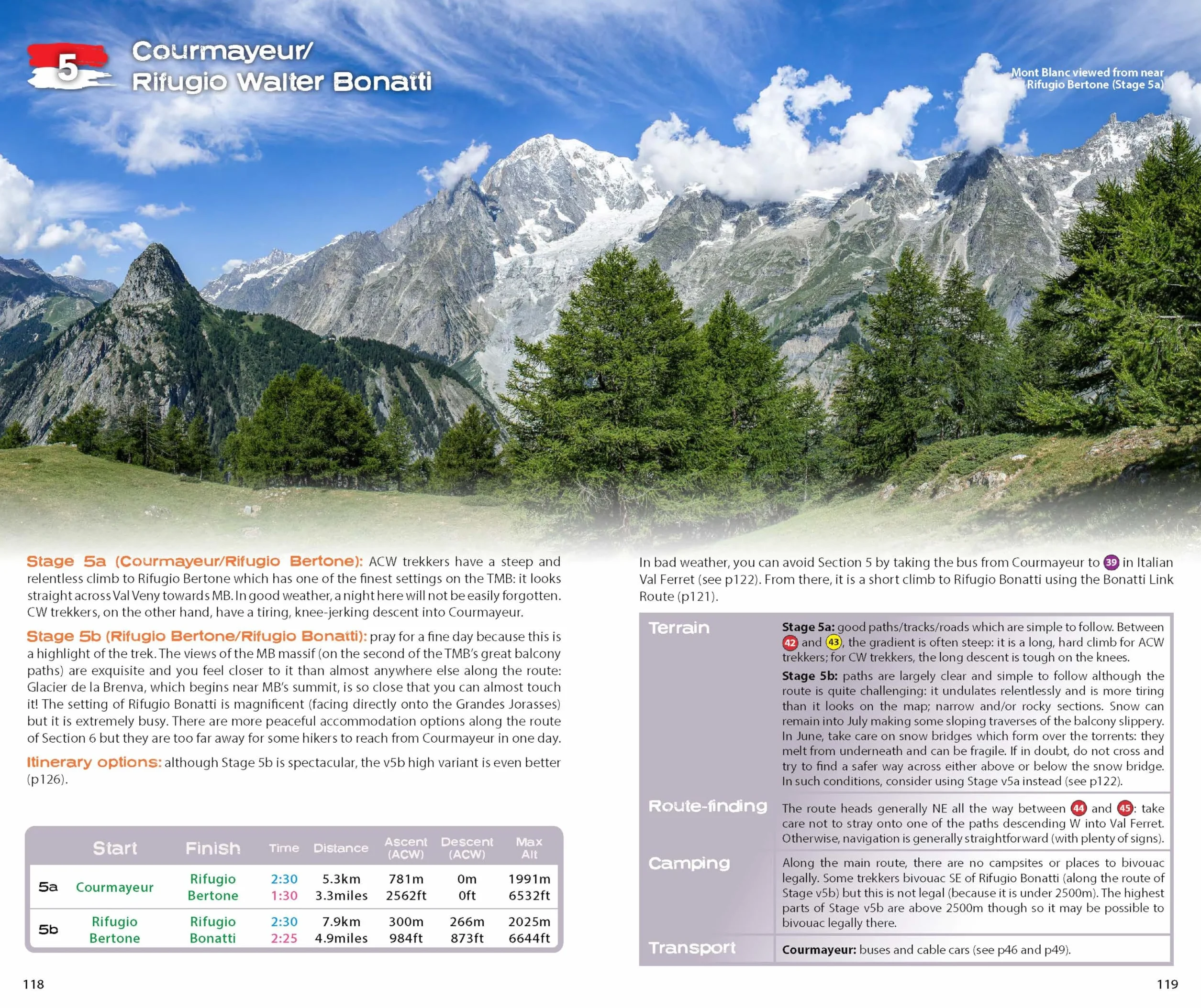 The Tour du Mont Blanc Handbook: (two way)