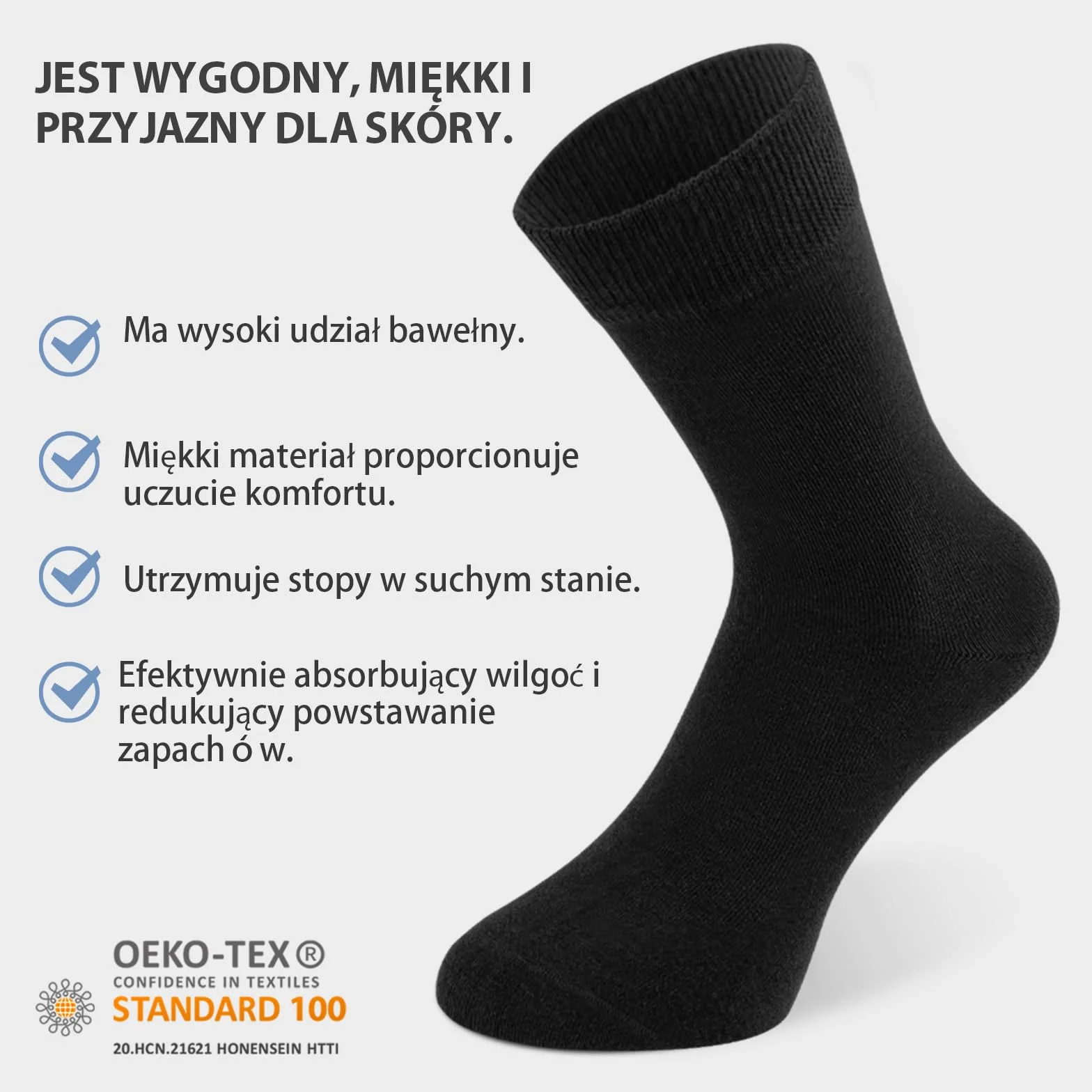 Fullluwaa 12 par skarpetek uniseks, męskie, miękkie, bawełniane, czarne, długie skarpety robocze