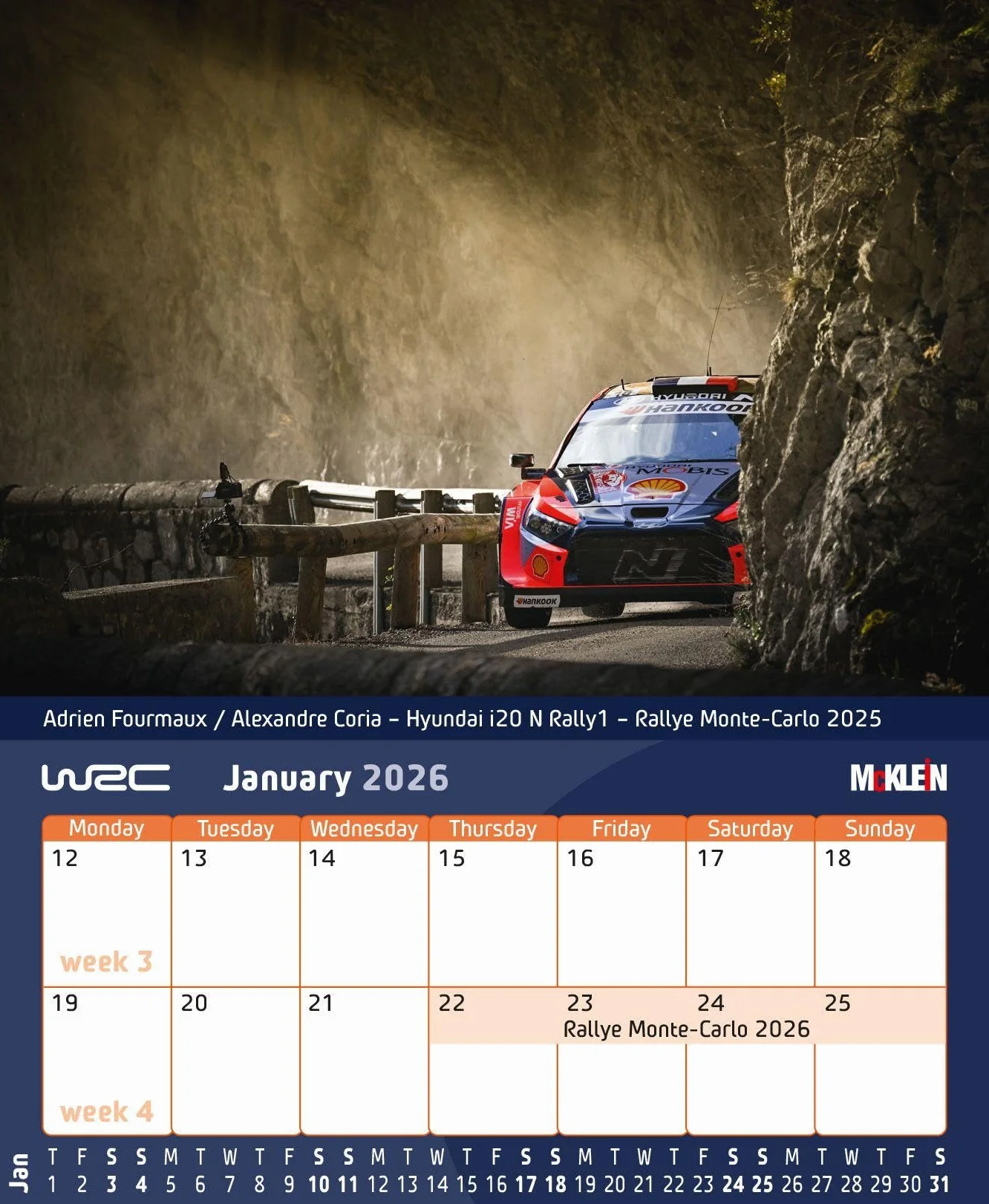 2026 Desktop Rally Calendar: History meets the Present