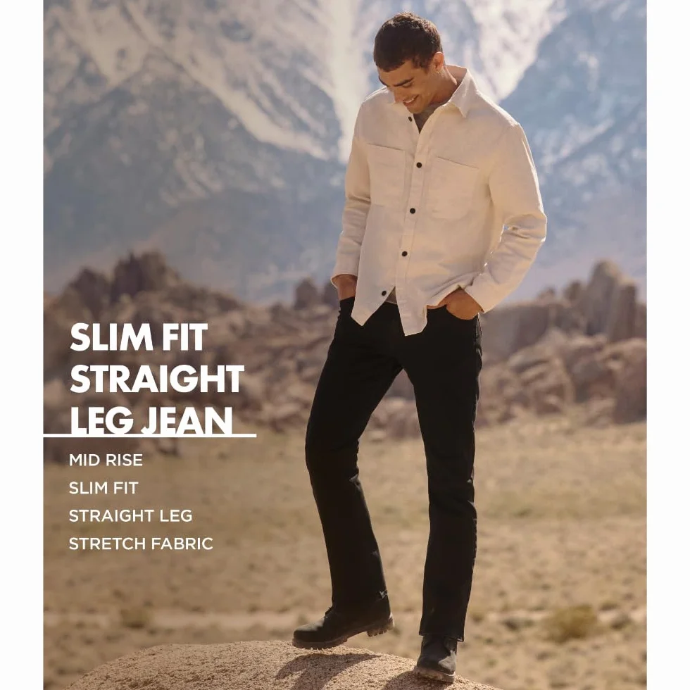 Wrangler Authentics Dżinsy Z Prostą Nogawką Slim Fit - Dżins Mężczyźni