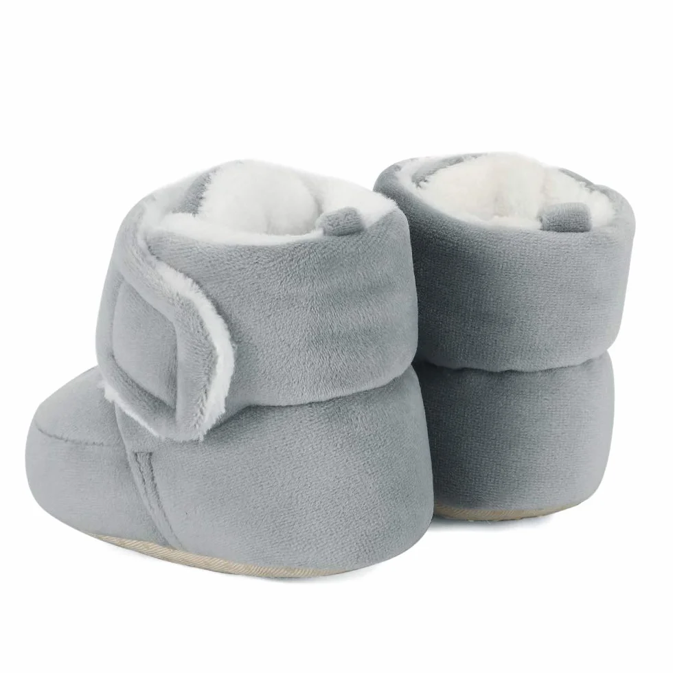 Matt Keely Baby Boys Girls Cartoon Antypoślizgowa miękka podeszwa Grube pantofle Buty do łóżeczka dziecięcego dla malucha gąsienicowego buty zimowe z pluszową podszewką