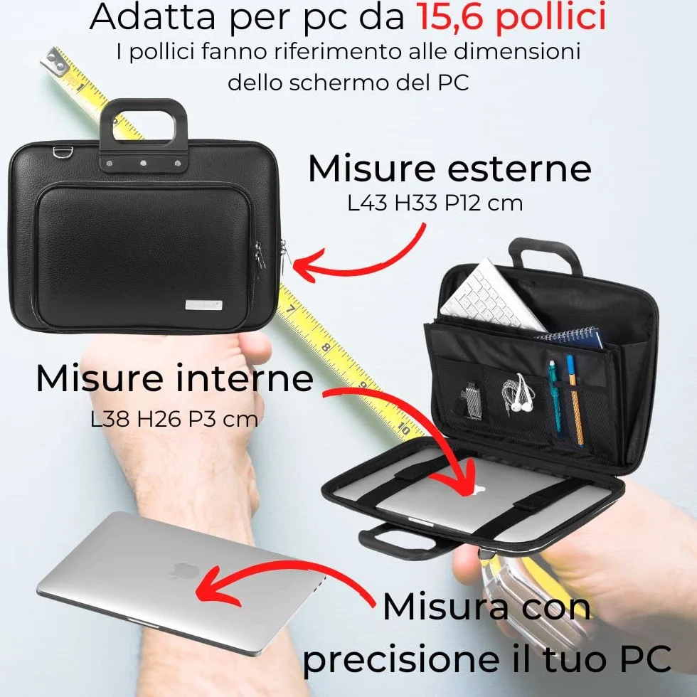 Bombata Classic Plus Teczka 39,6 cm 43 cm, czerwona, 43 cm, teczka