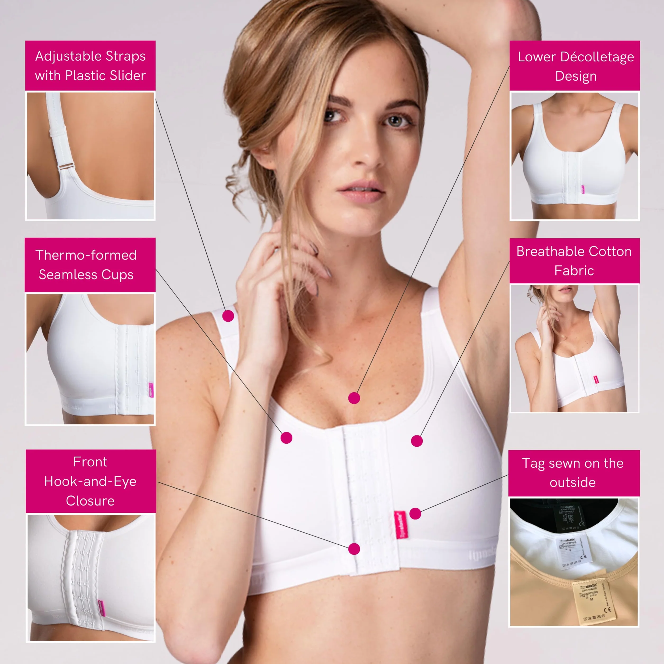 LIPOELASTIC odzież uciskowa pooperacyjna Kobiety Pi Active